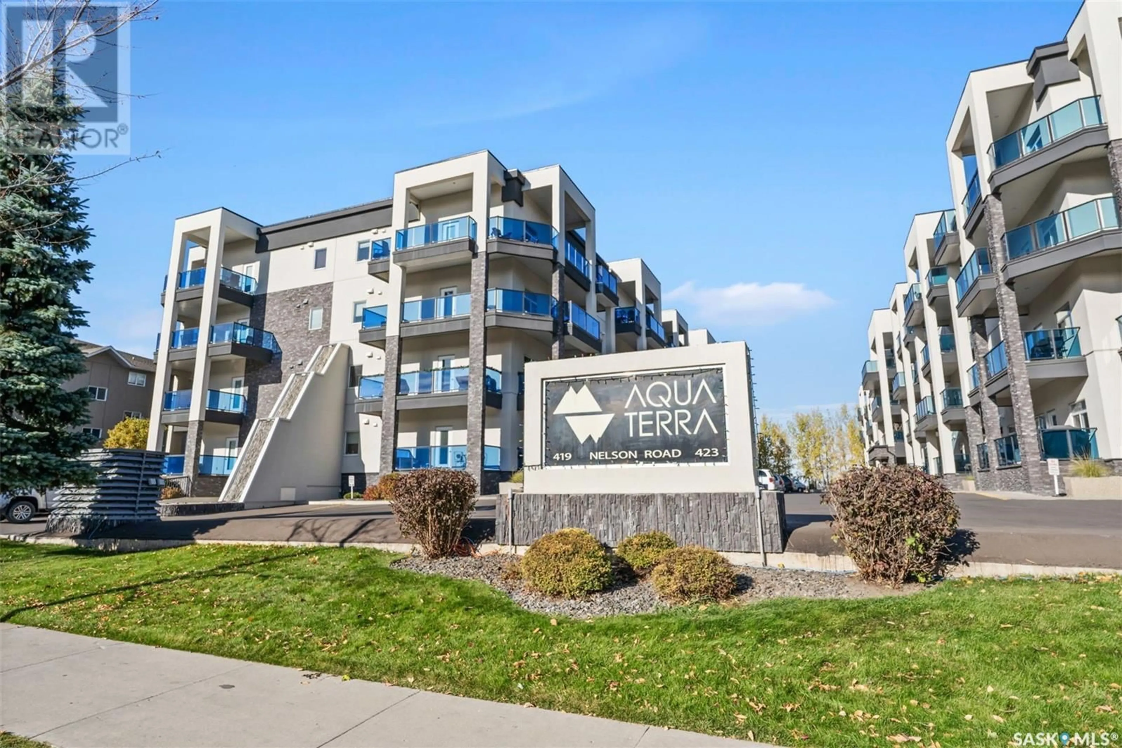 A pic from exterior of the house or condo, the front or back of building for 209 419 Nelson ROAD, Saskatoon Saskatchewan S7S1P2