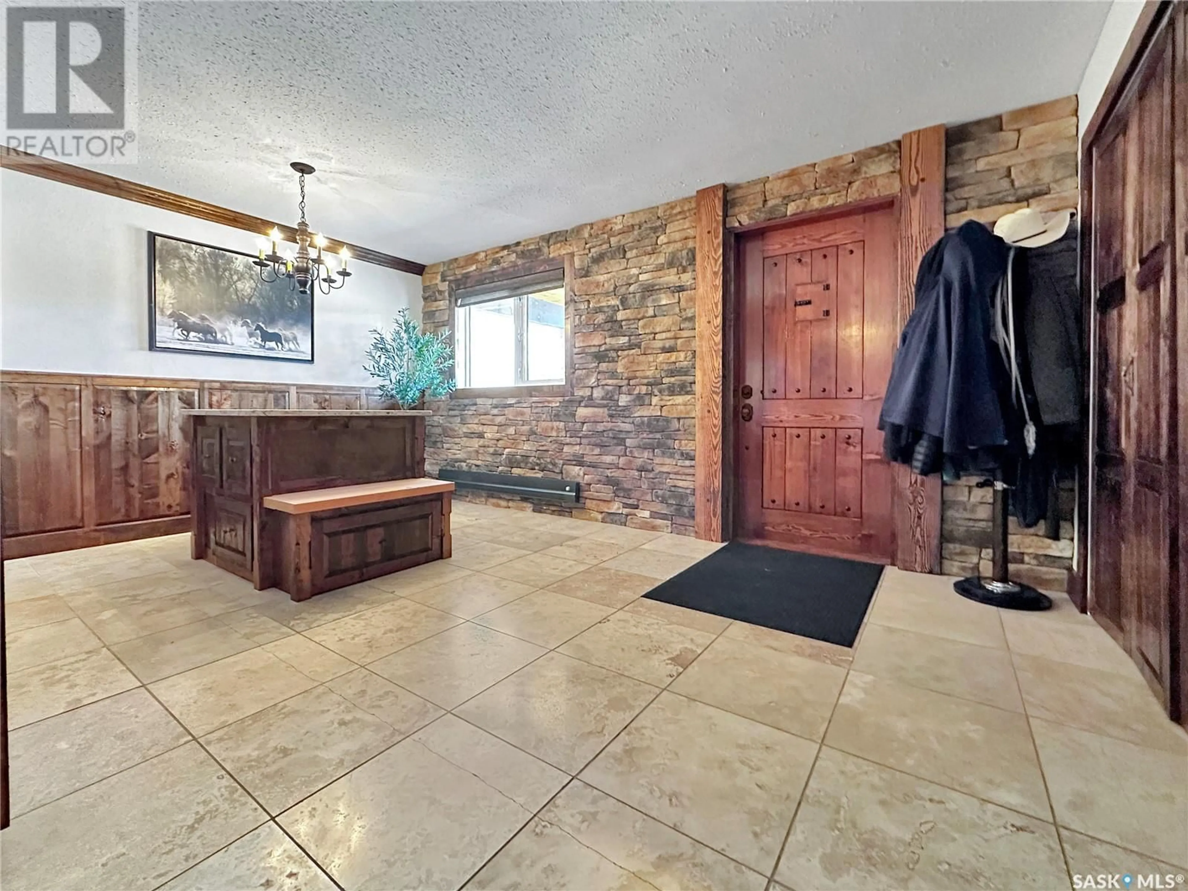 Indoor entryway, wood floors for The French Ranch, Brock Rm No. 64 Saskatchewan S0C0G0