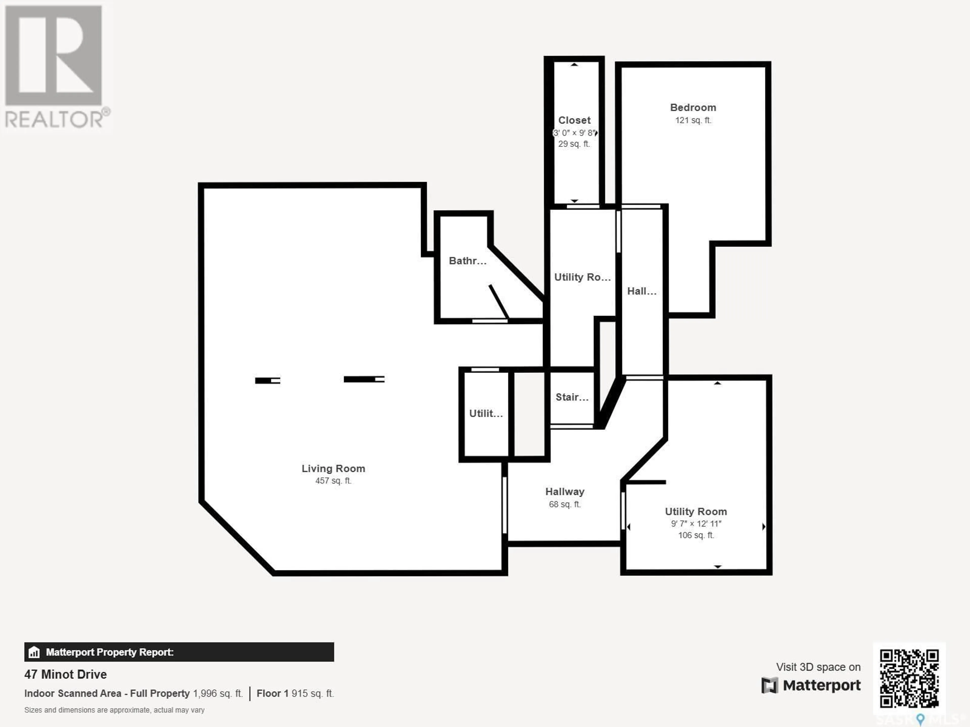 Floor plan for 47 MINOT DRIVE, Regina Saskatchewan S4X1B5