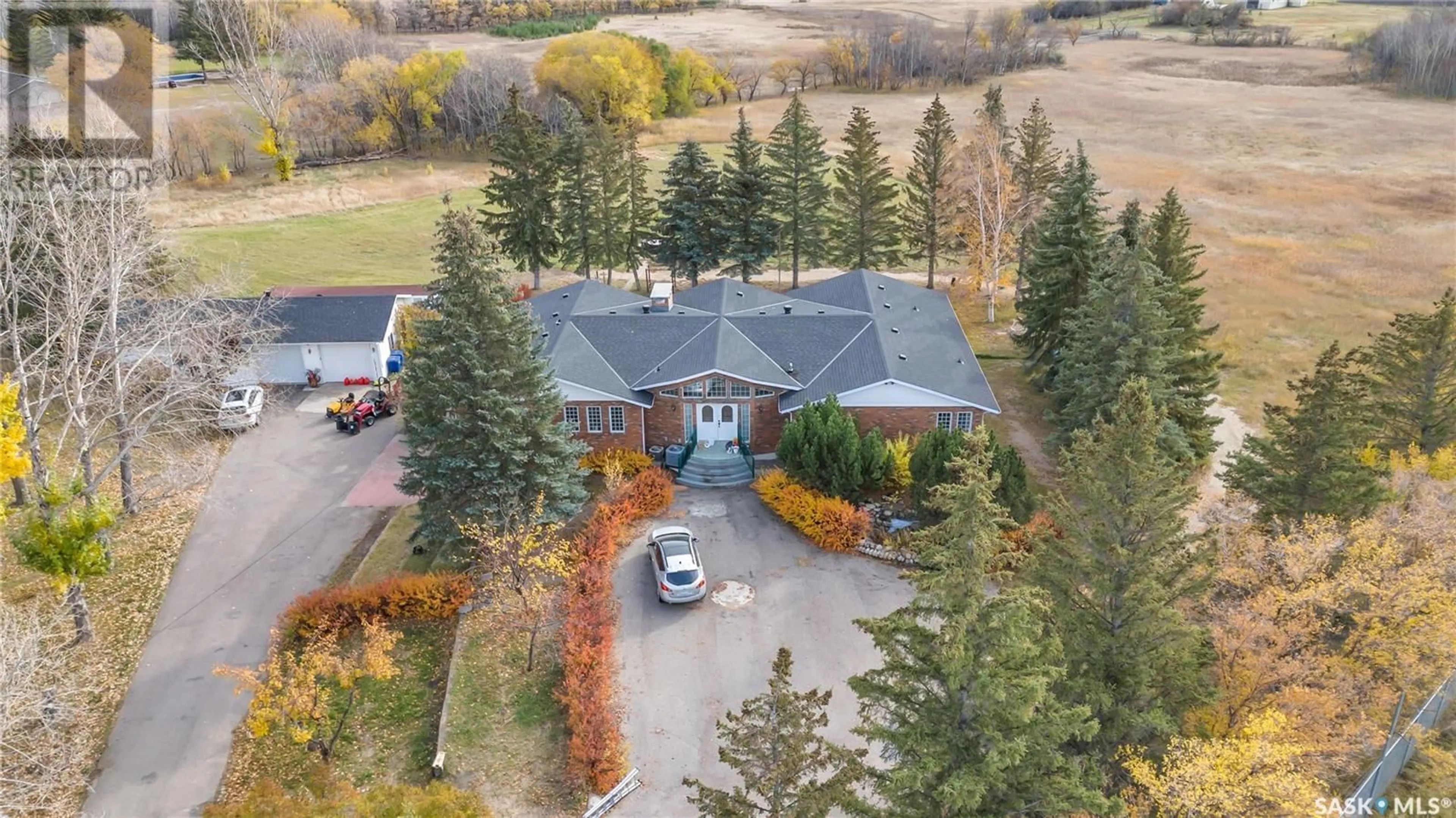 A pic from outside/outdoor area/front of a property/back of a property/a pic from drone, unknown for 280 GRASSWOOD ROAD, Grasswood Saskatchewan S7T1A9
