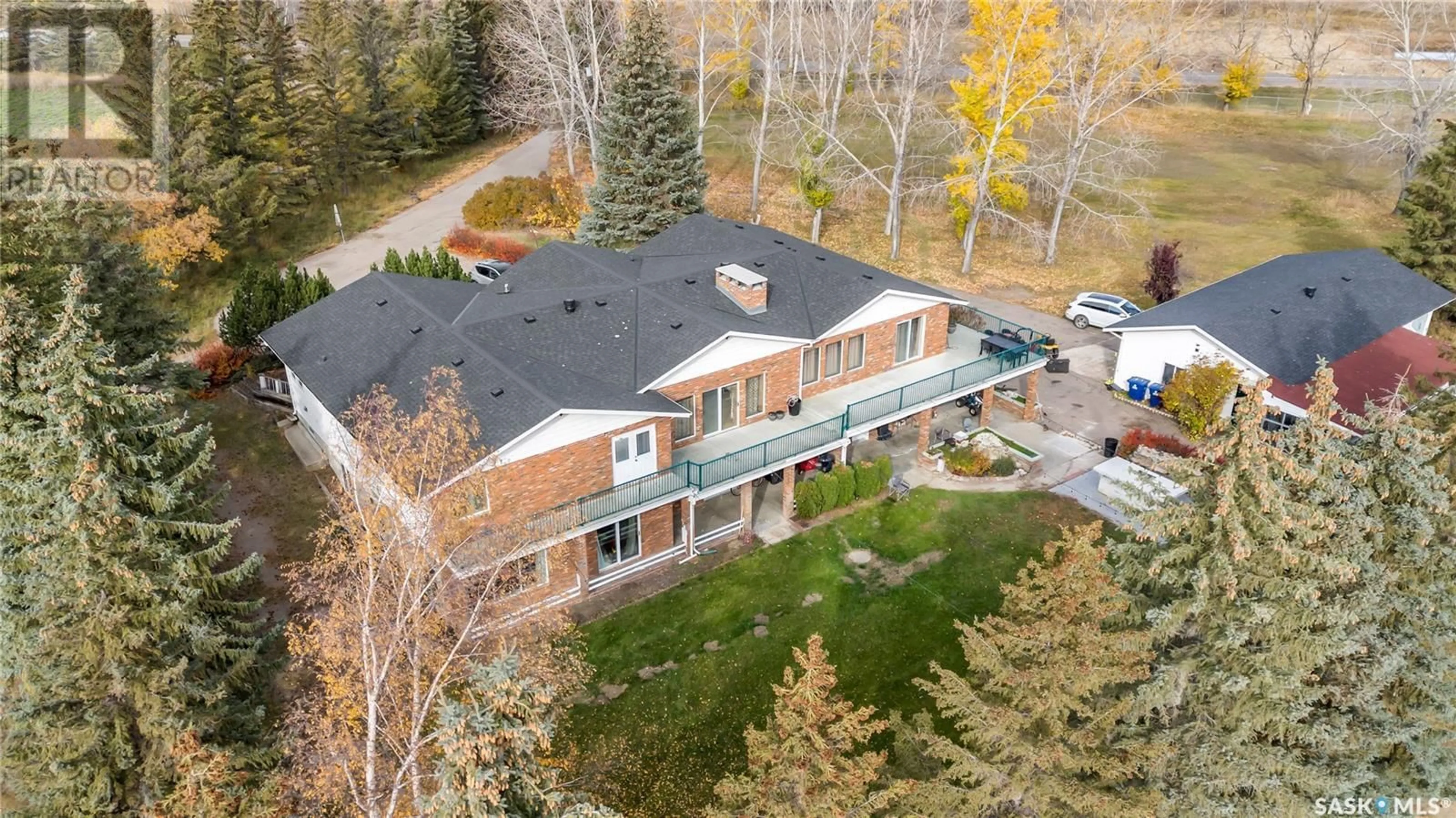 A pic from outside/outdoor area/front of a property/back of a property/a pic from drone, unknown for 280 GRASSWOOD ROAD, Grasswood Saskatchewan S7T1A9