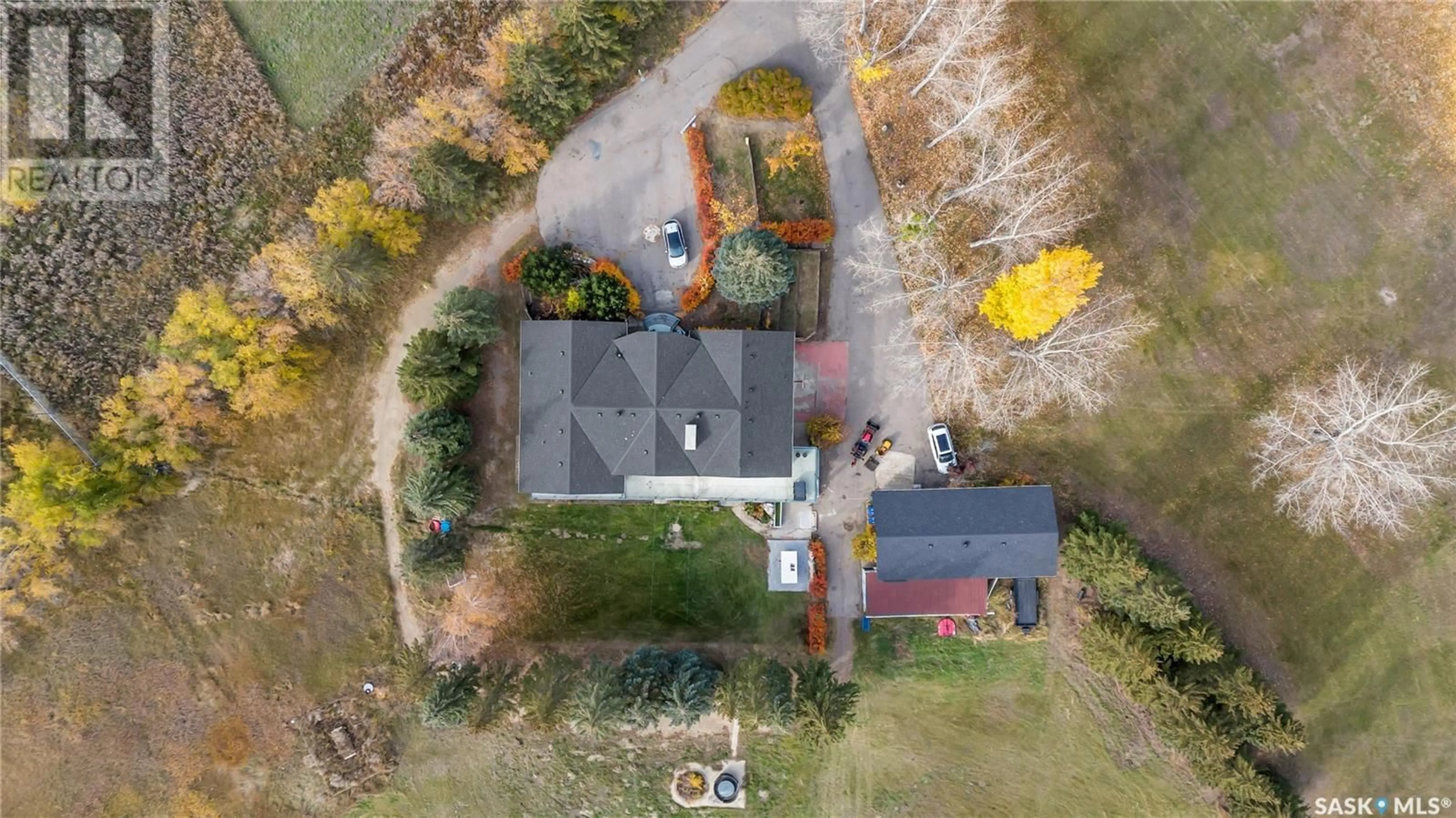 A pic from outside/outdoor area/front of a property/back of a property/a pic from drone, street for 280 GRASSWOOD ROAD, Grasswood Saskatchewan S7T1A9