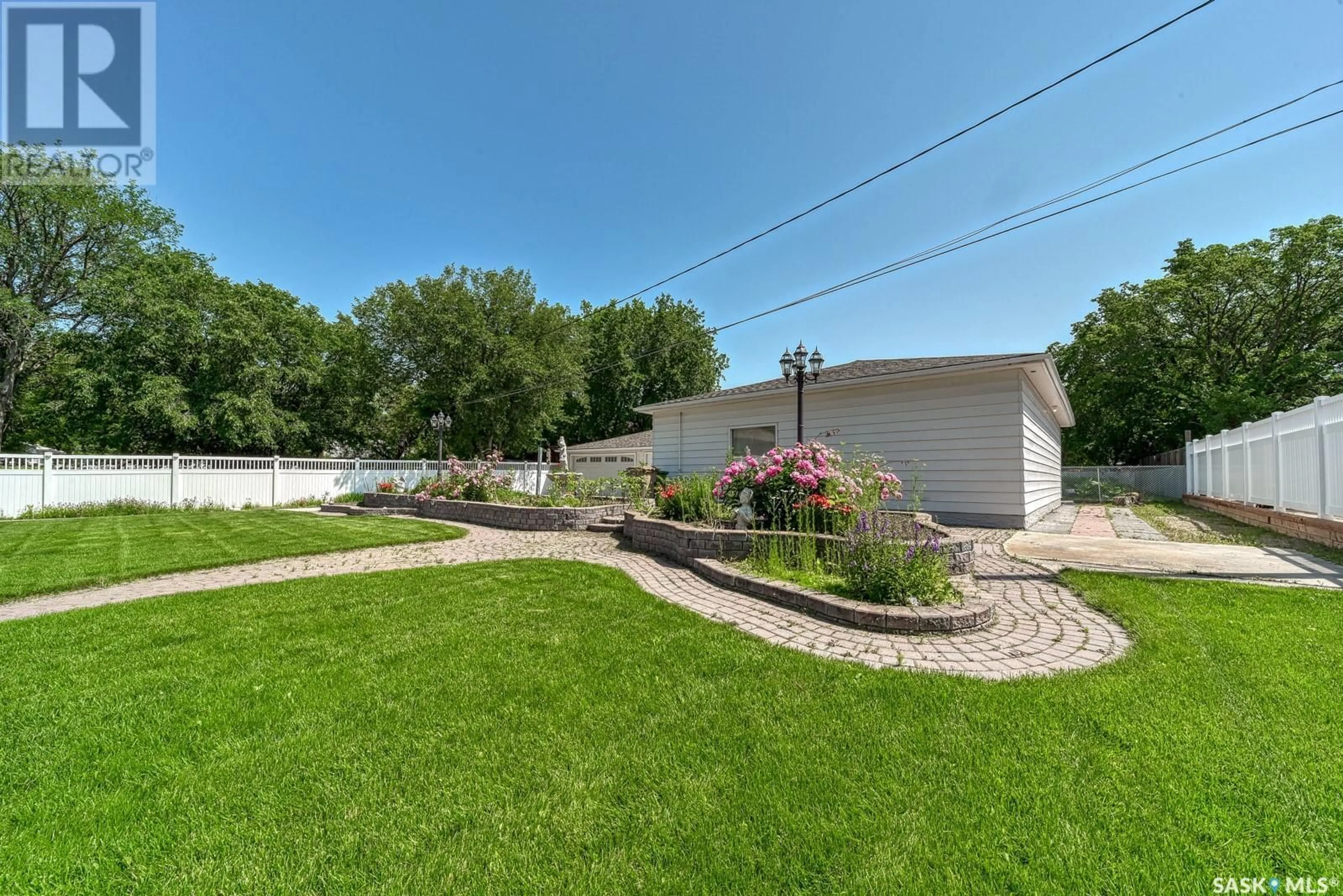 Patio, the fenced backyard for 251 Halifax STREET N, Regina Saskatchewan S4R2W6