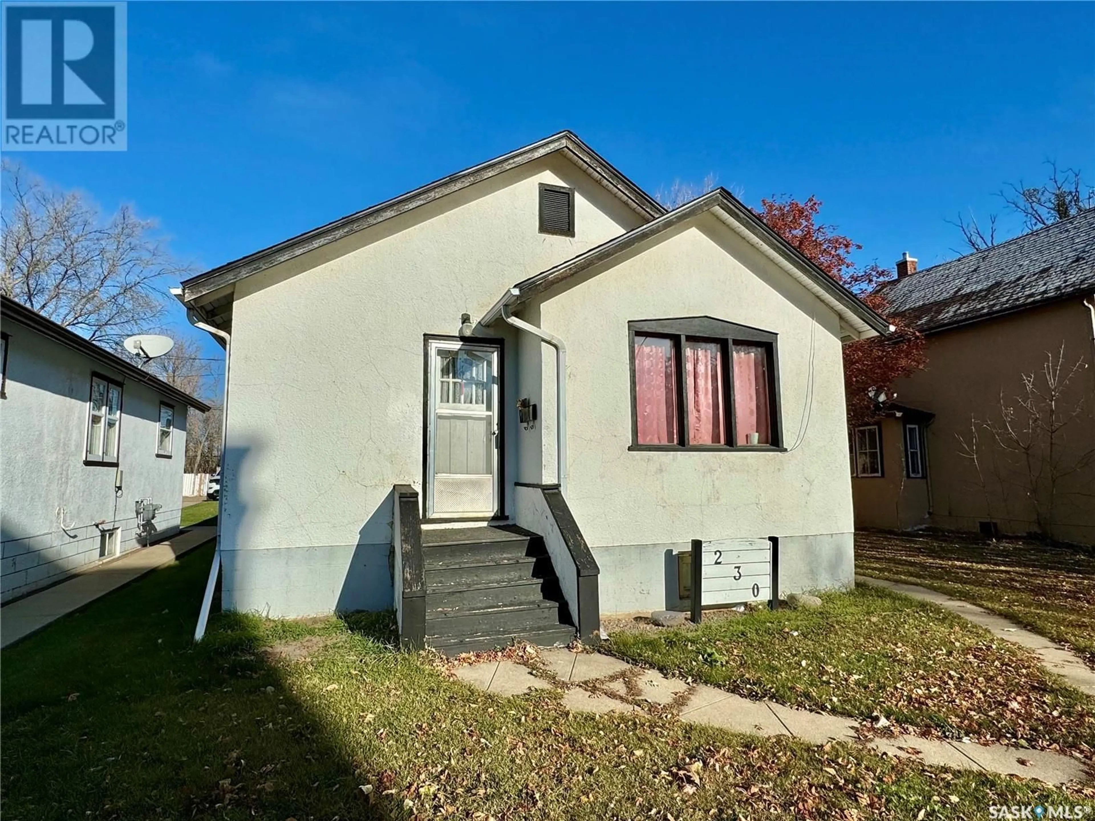 Frontside or backside of a home, the front or back of building for 230 10th STREET E, Prince Albert Saskatchewan S6V0Z1