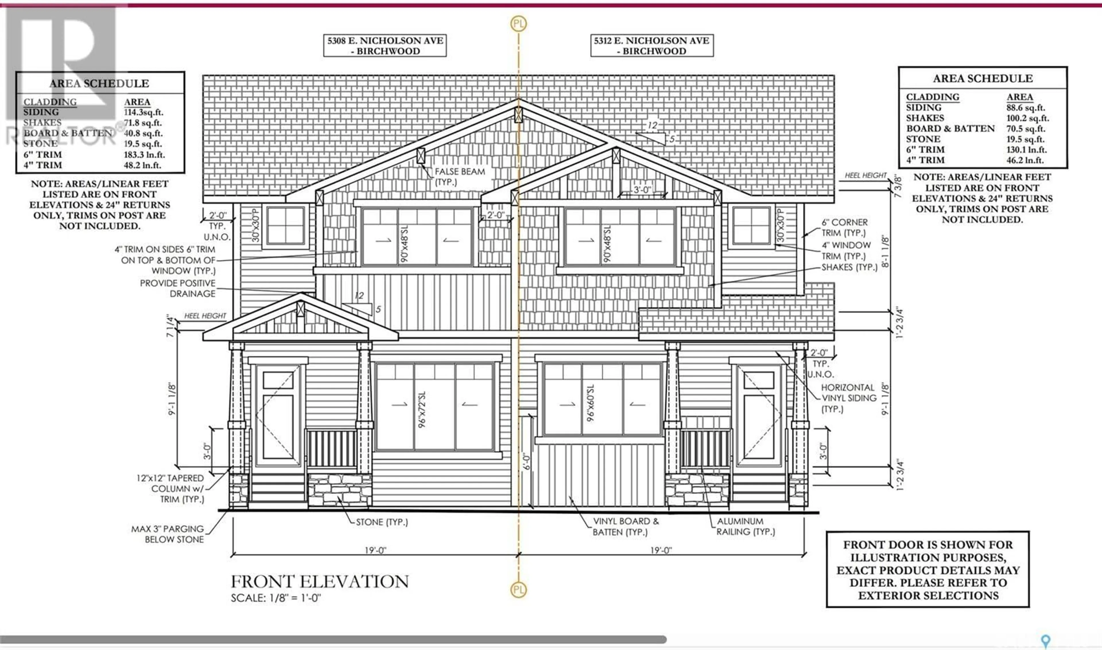 Frontside or backside of a home, the front or back of building for 5108 Buckingham DRIVE E, Regina Saskatchewan S4V3W2