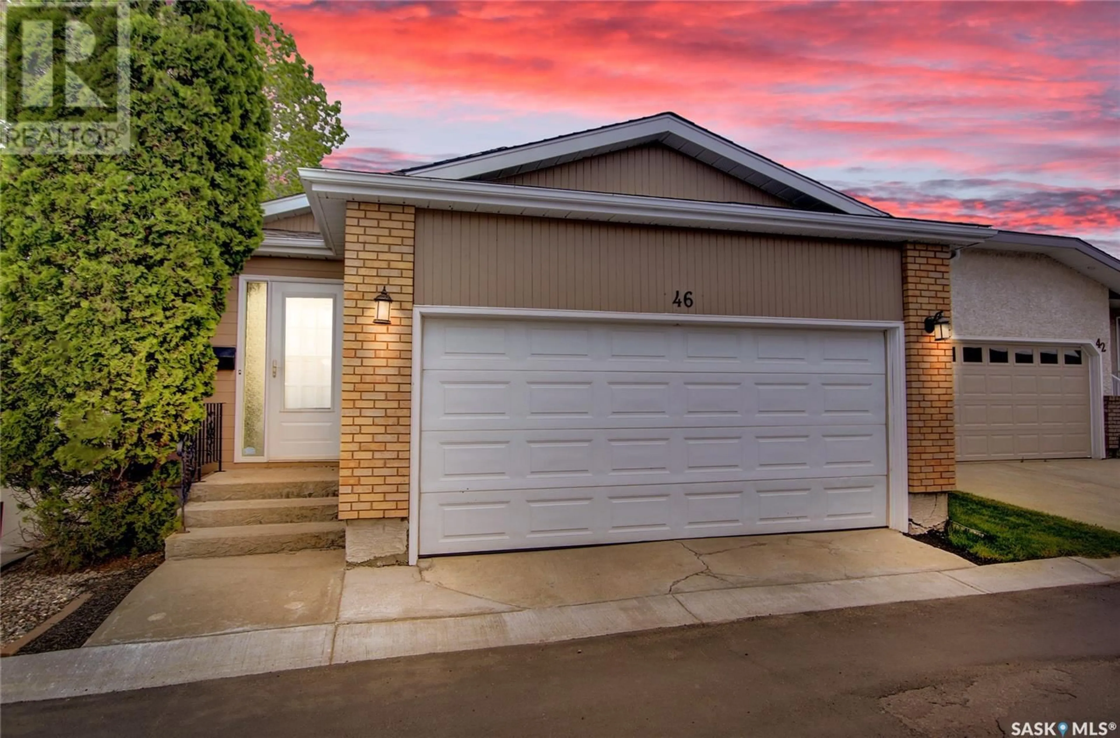 A pic from exterior of the house or condo, the street view for 46 Greensboro DRIVE, Regina Saskatchewan S4S7G1