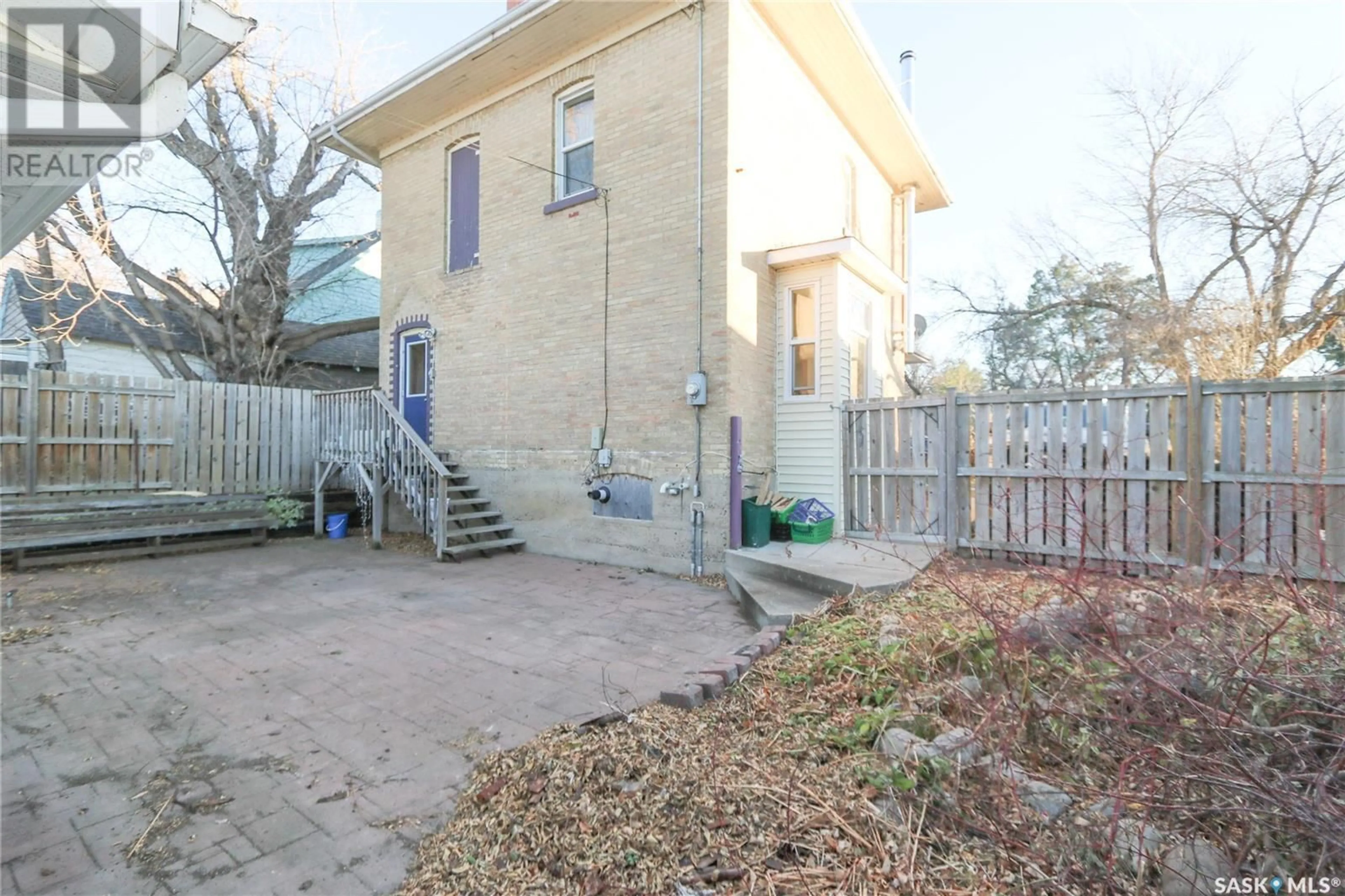 A pic from exterior of the house or condo, the fenced backyard for 55 Borden STREET, Yorkton Saskatchewan S3N0S4