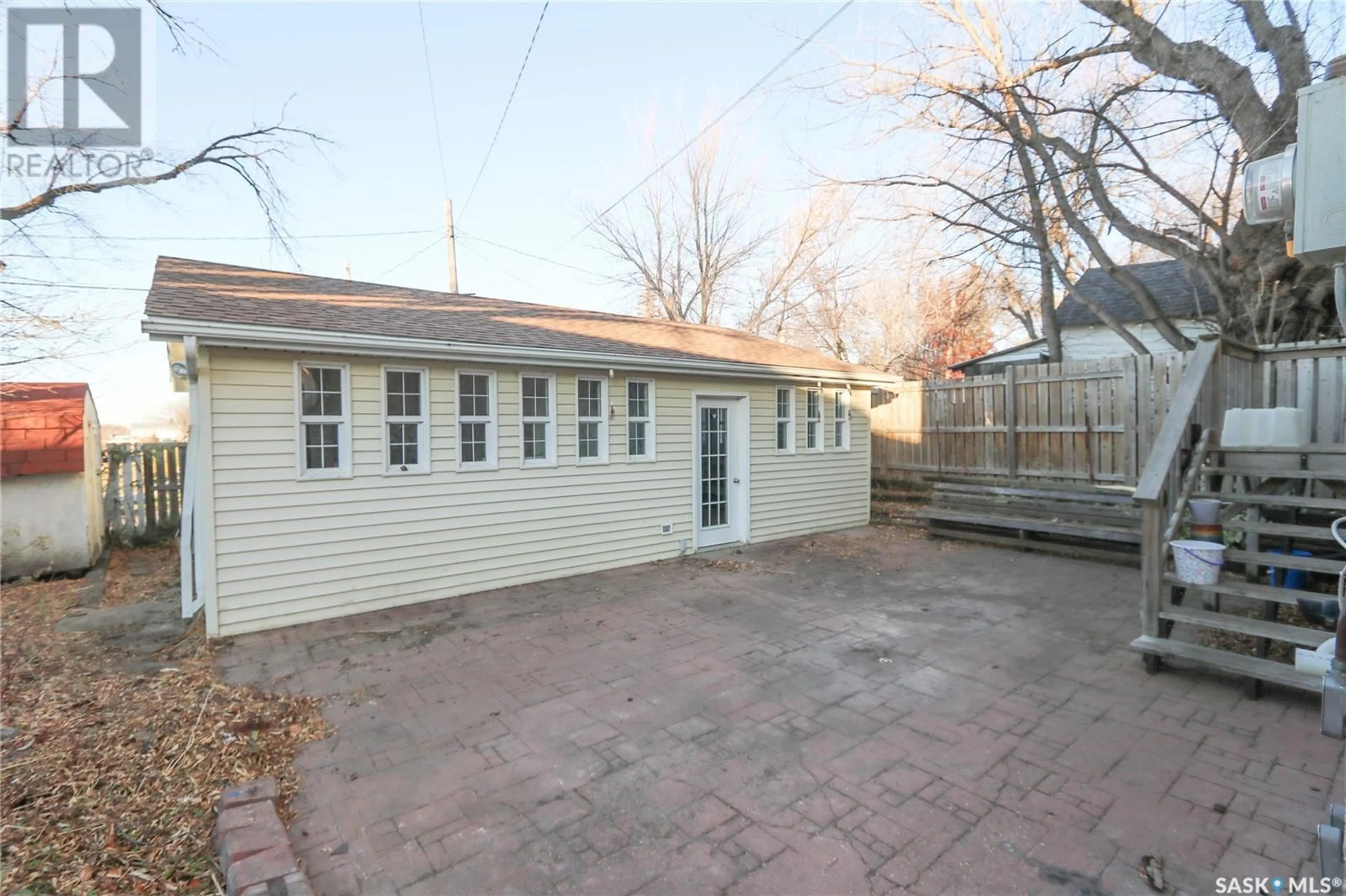 Patio, the fenced backyard for 55 Borden STREET, Yorkton Saskatchewan S3N0S4