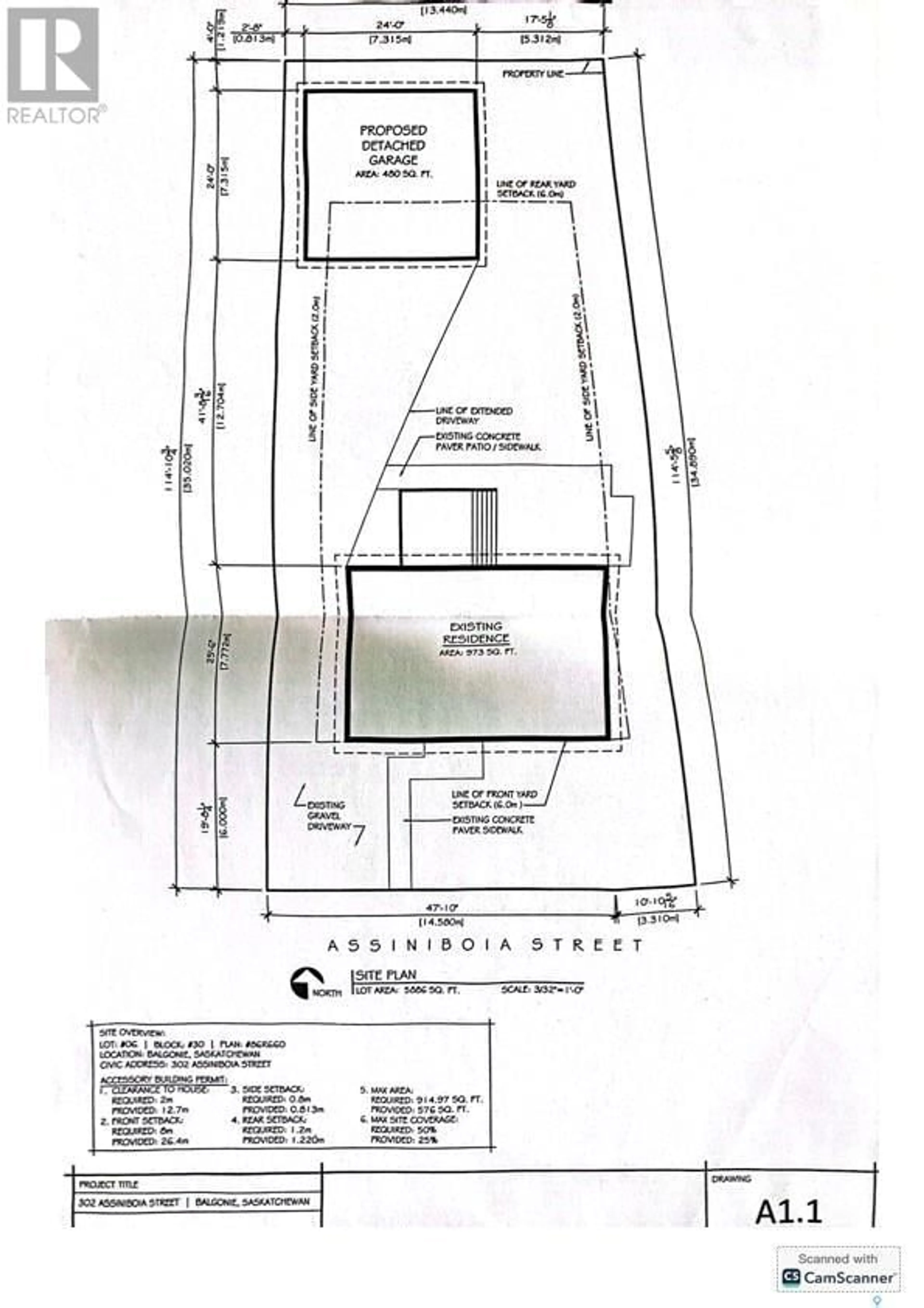 Floor plan for 302 Assiniboia STREET, Balgonie Saskatchewan S0G0E0