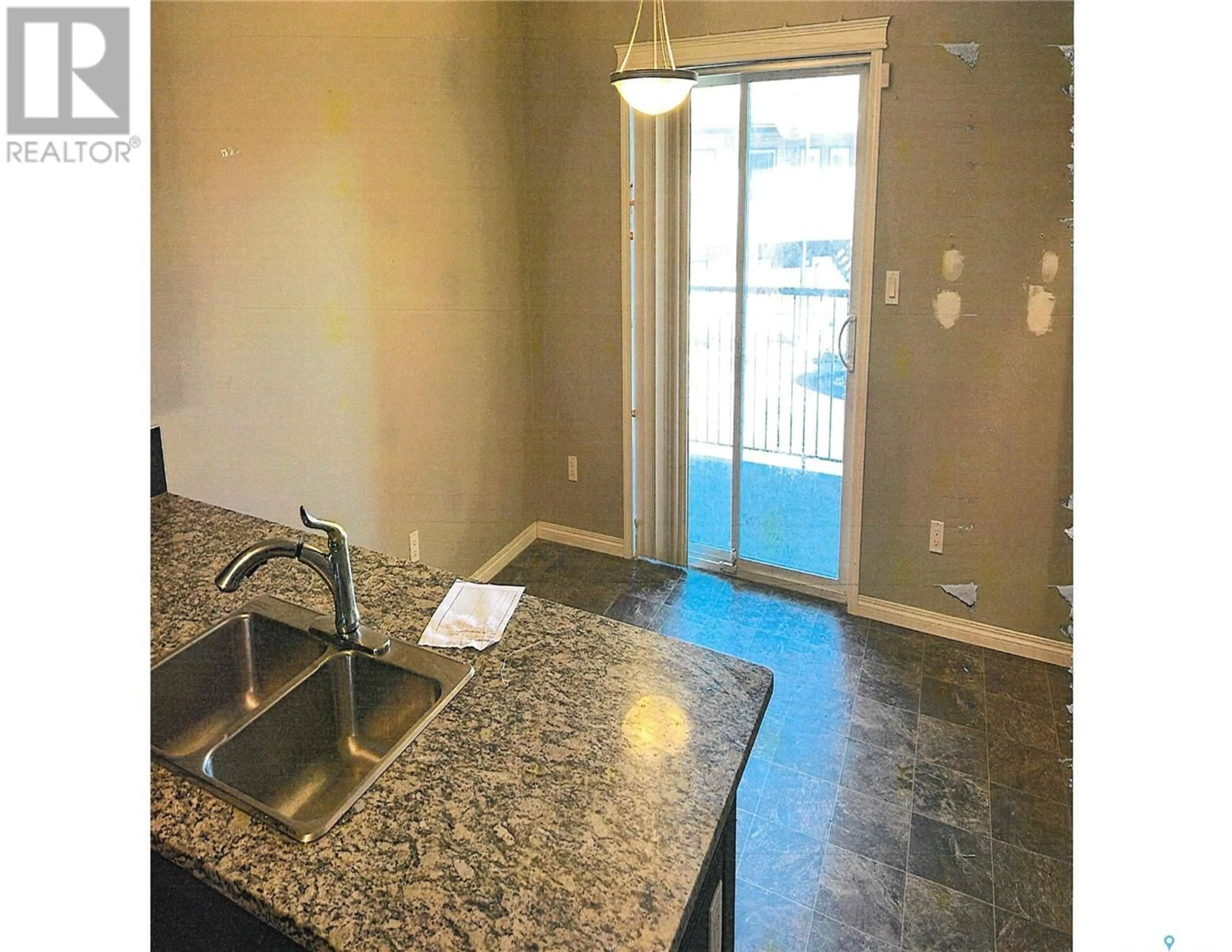 Standard kitchen, cement floor for 605 3814 Dewdney AVENUE E, Regina Saskatchewan S4Z0A6