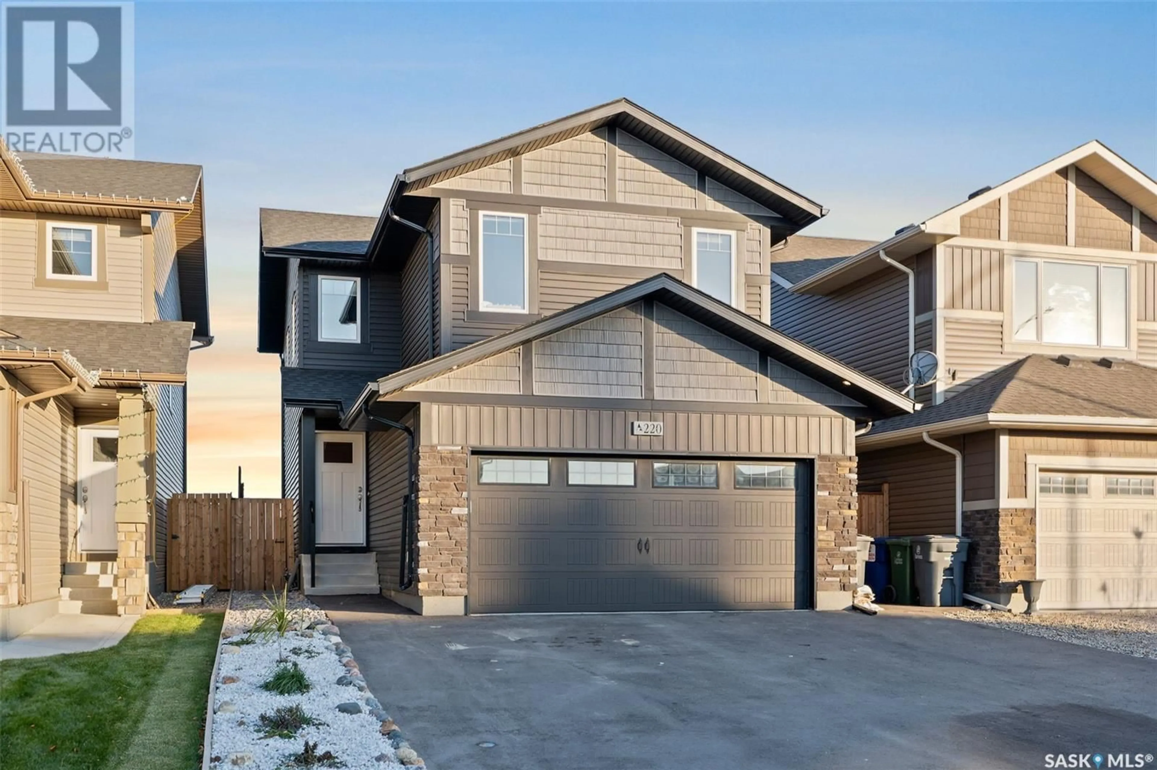 Frontside or backside of a home, the street view for 220 Wall STREET, Dalmeny Saskatchewan S0K1E0