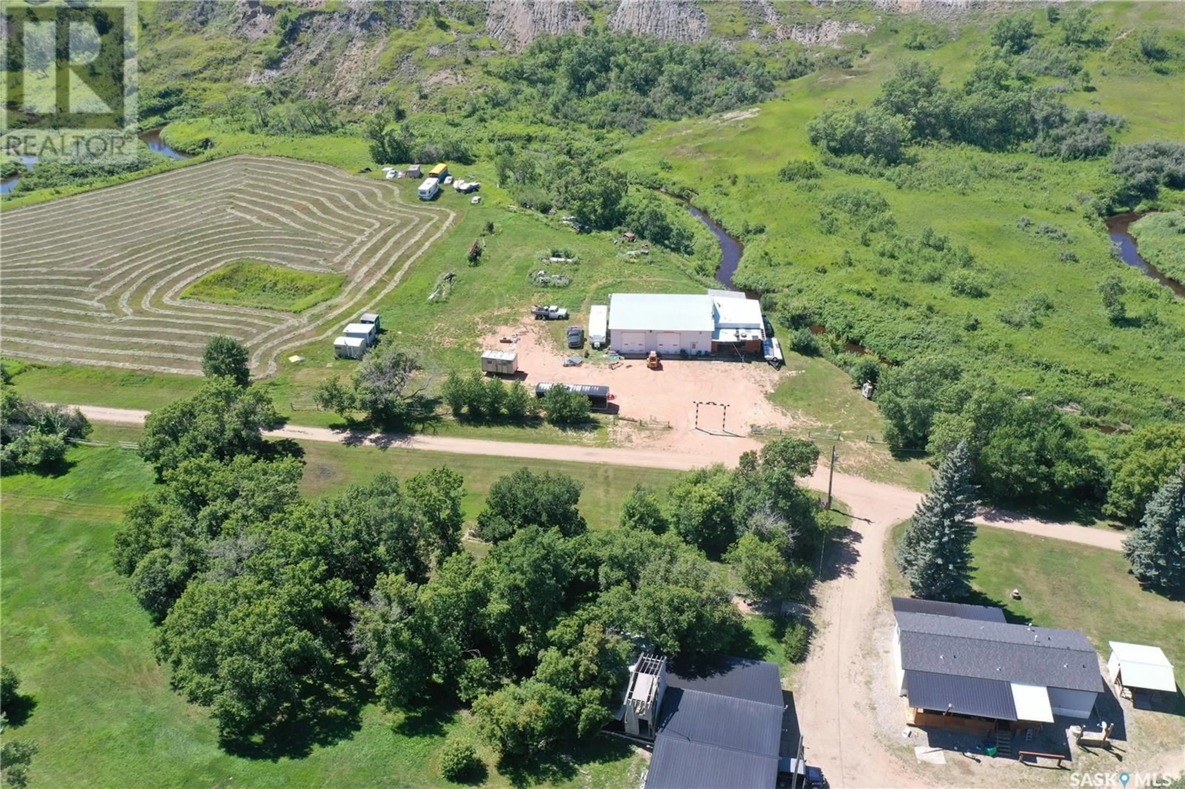 A pic from exterior of the house or condo, the fenced backyard for Langen Homestead Acreage, Estevan Rm No. 5 Saskatchewan S0C0M0