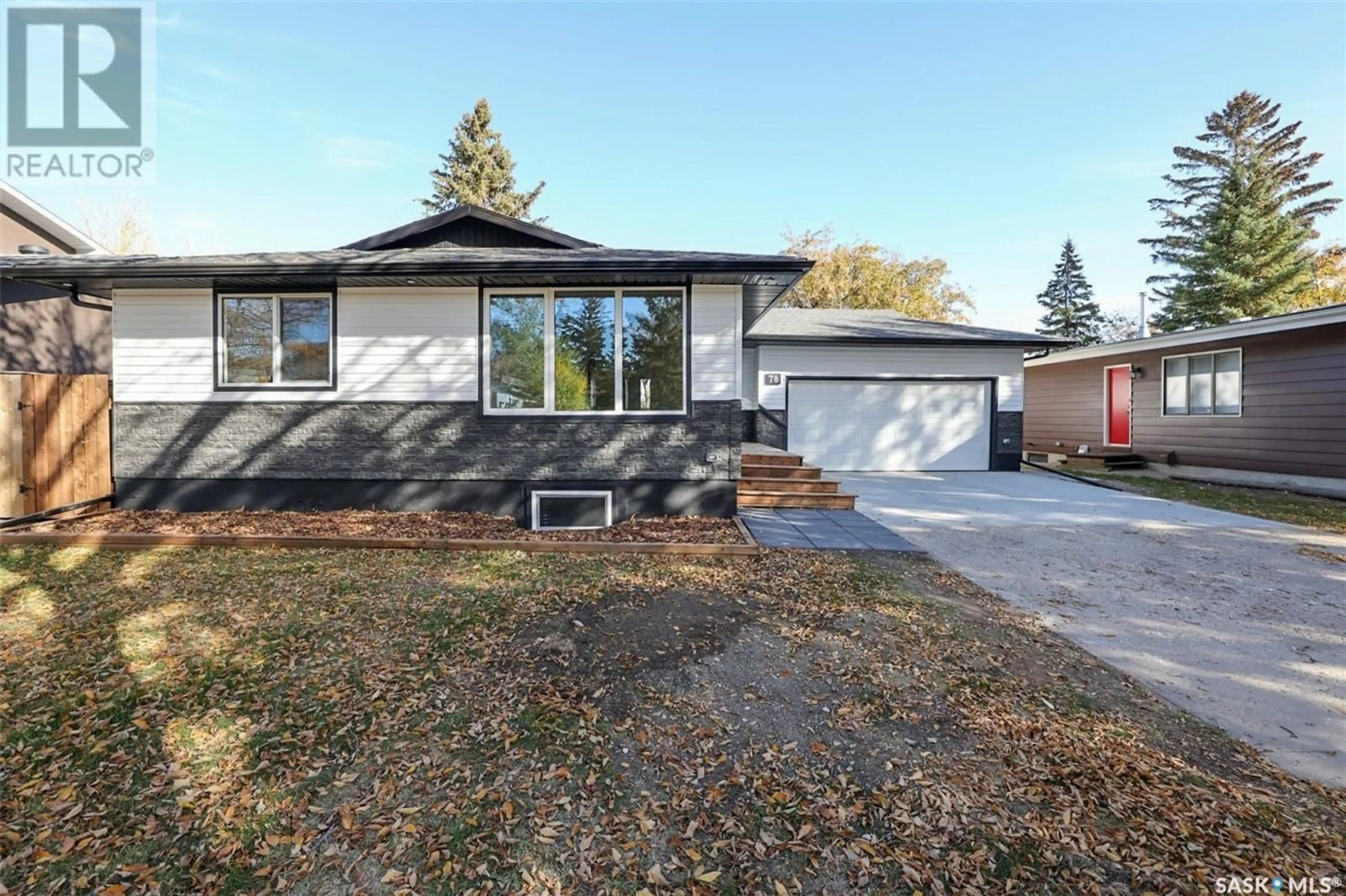 Frontside or backside of a home, the fenced backyard for 78 Deergrove CRESCENT, Regina Saskatchewan S4S5M1