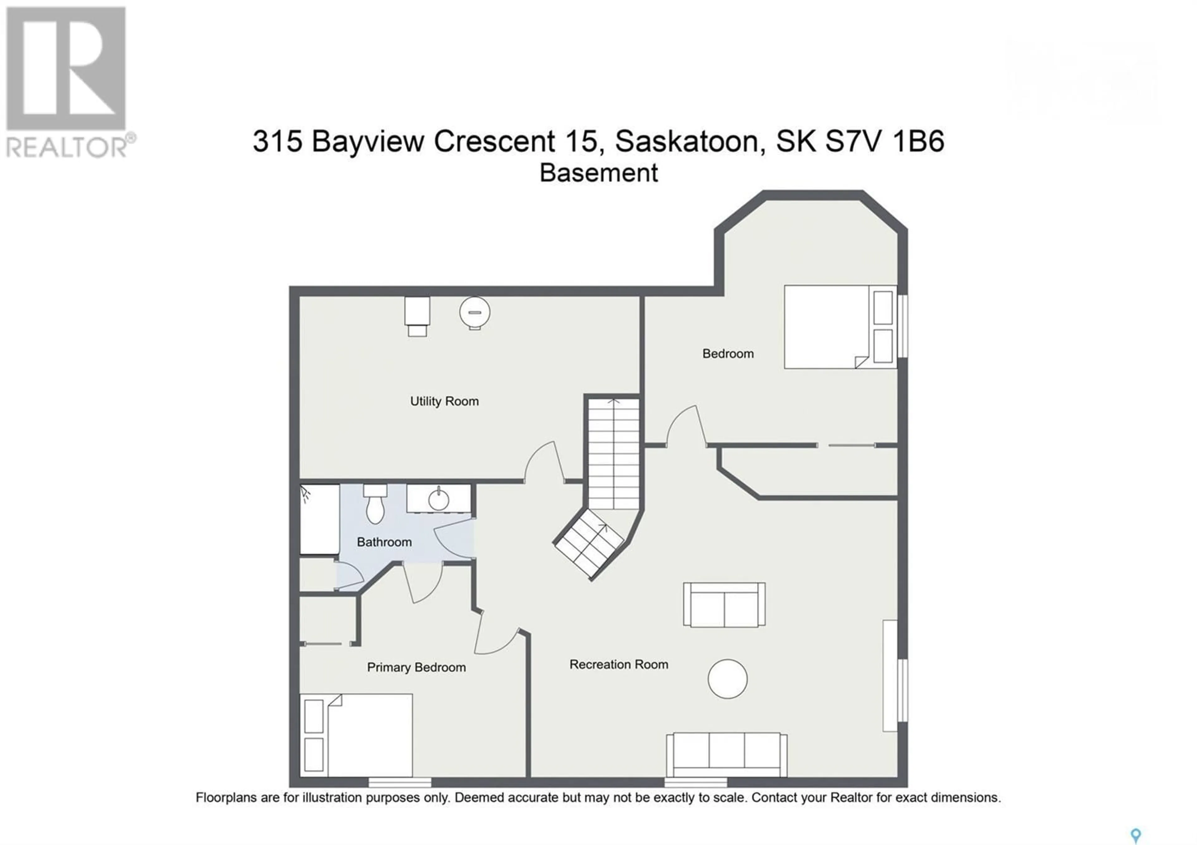 Floor plan for 15 315 Bayview CRESCENT, Saskatoon Saskatchewan S7B1V5