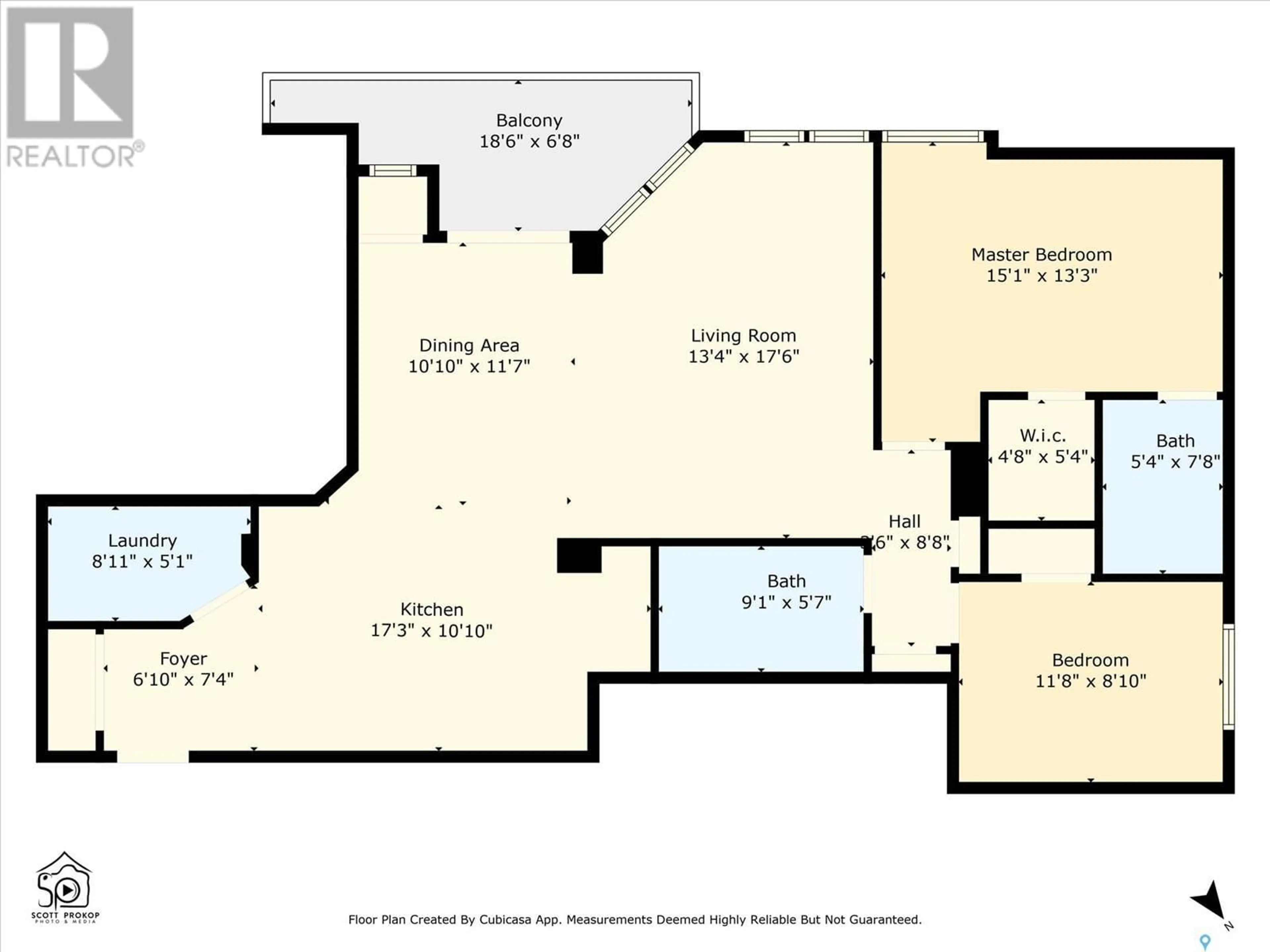 Floor plan for 502 902 Spadina CRESCENT E, Saskatoon Saskatchewan S7K0G8