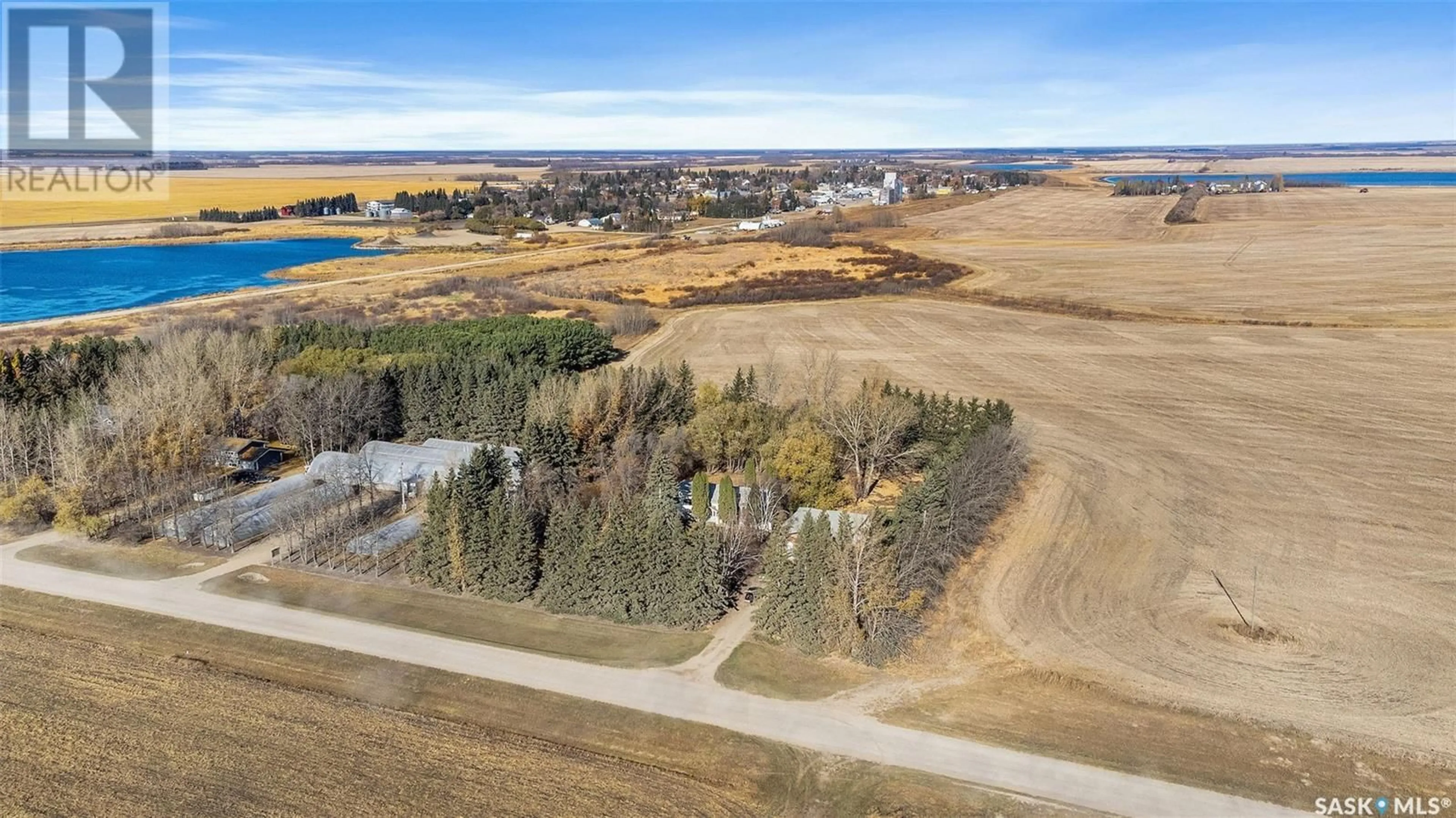 A pic from outside/outdoor area/front of a property/back of a property/a pic from drone, water/lake/river/ocean view for NAICAM ACREAGE, Pleasantdale Rm No. 398 Saskatchewan S0K2Z0