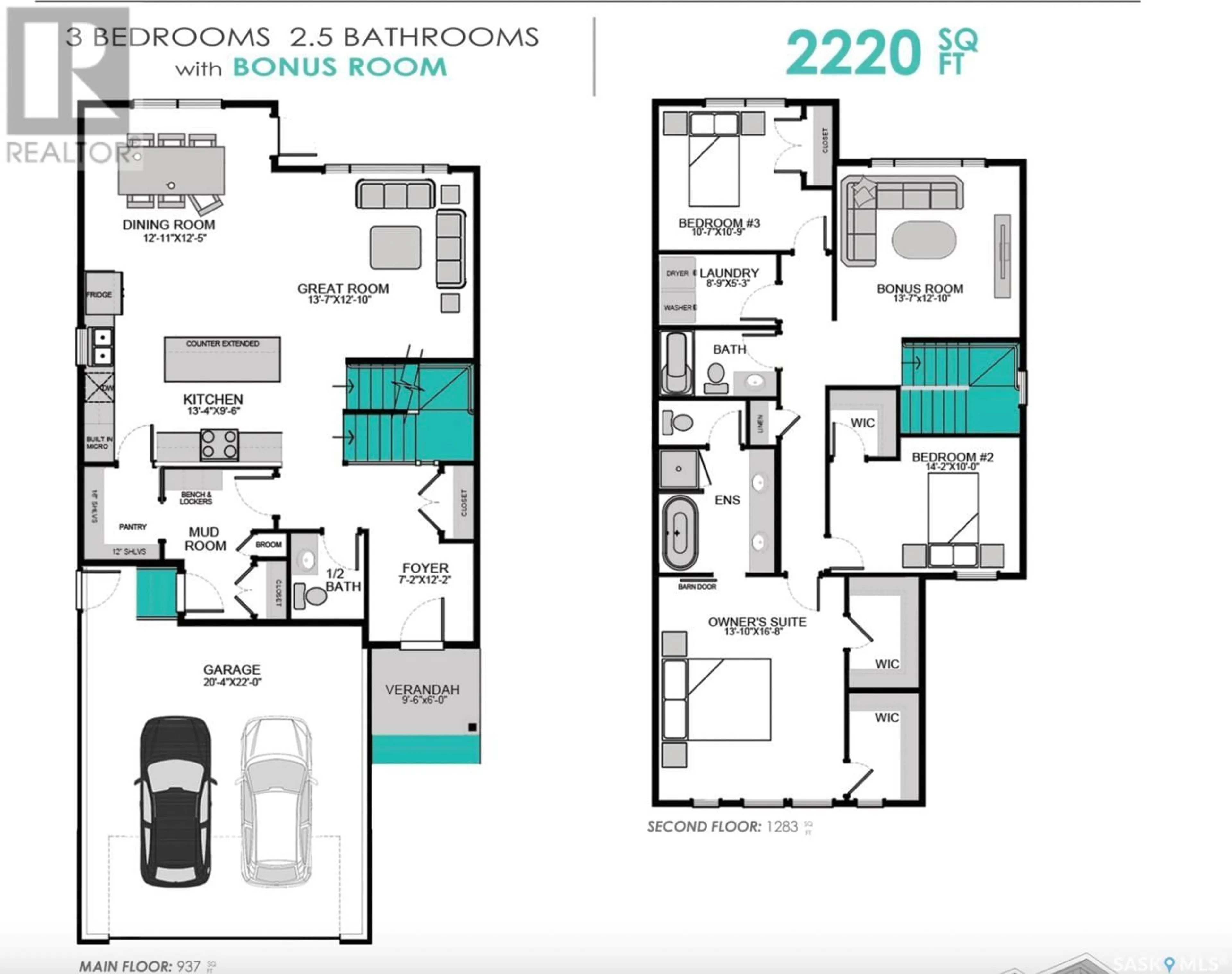 Floor plan for 344 Leskiw BEND, Saskatoon Saskatchewan S7V1R4