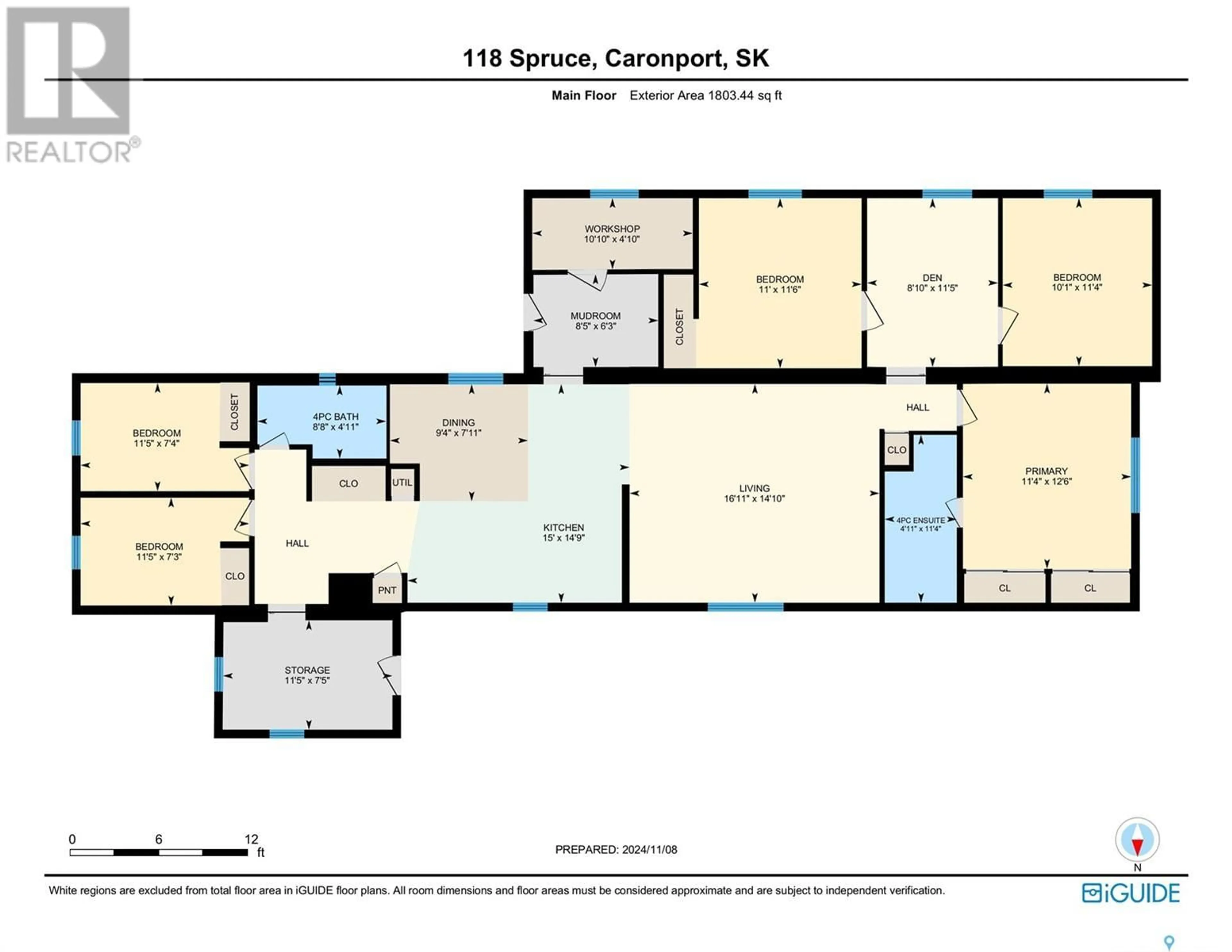 Floor plan for 118 Spruce STREET, Caronport Saskatchewan S0H0S0