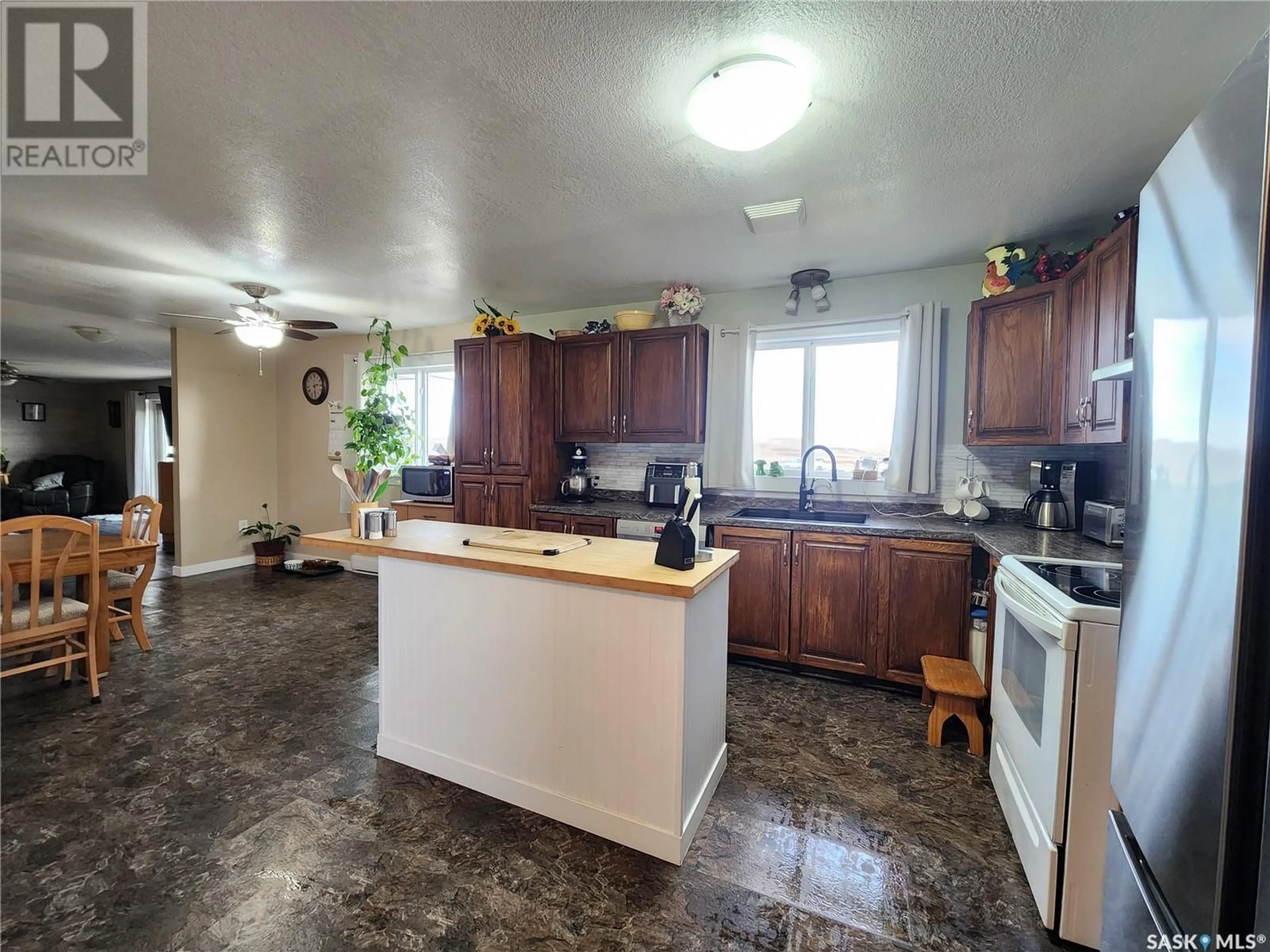 Kitchen, wood floors, cottage for Callaghan Acreage, Key West Rm No. 70 Saskatchewan S0C1Y0