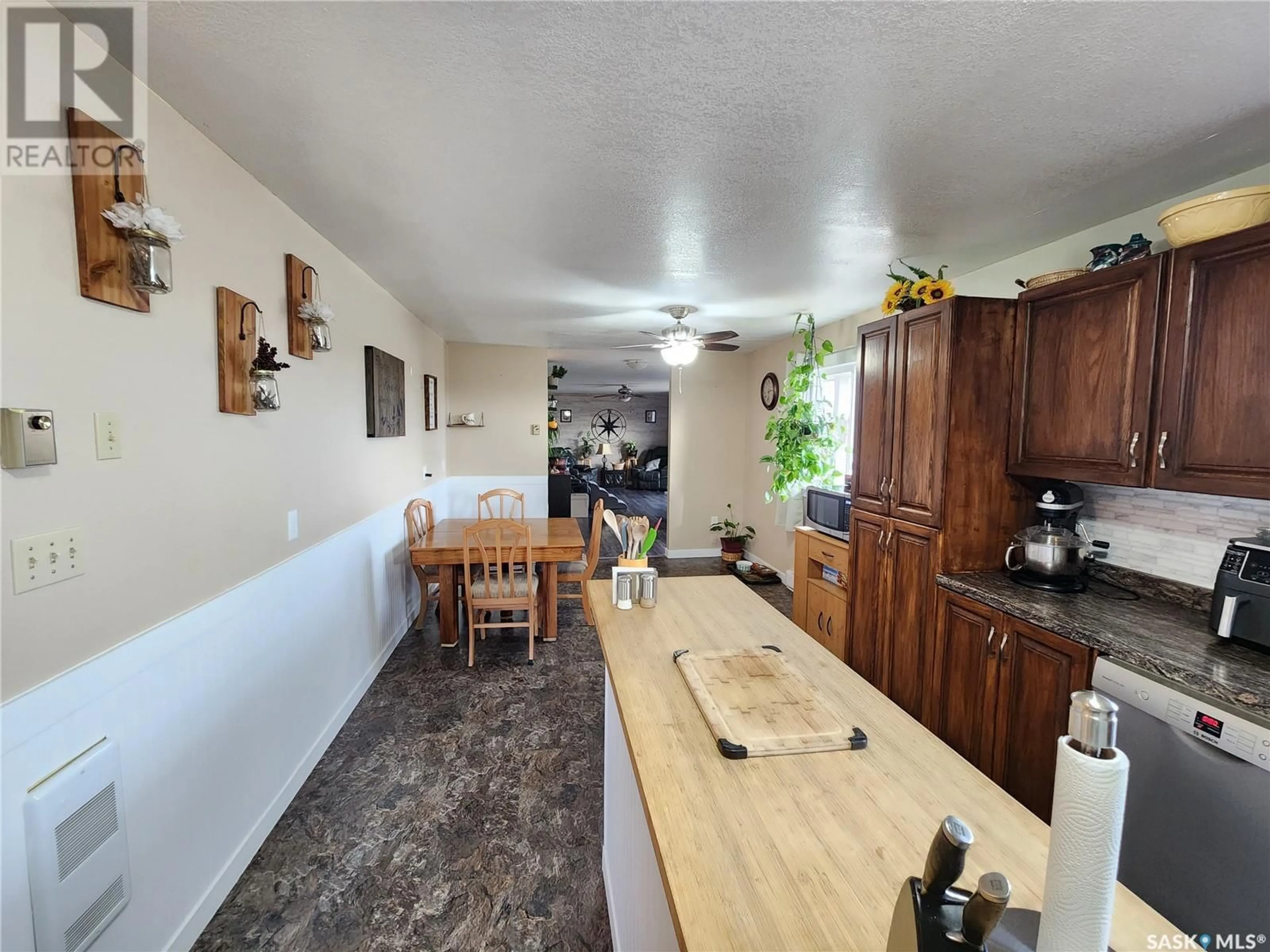 Kitchen, wood floors, cottage for Callaghan Acreage, Key West Rm No. 70 Saskatchewan S0C1Y0