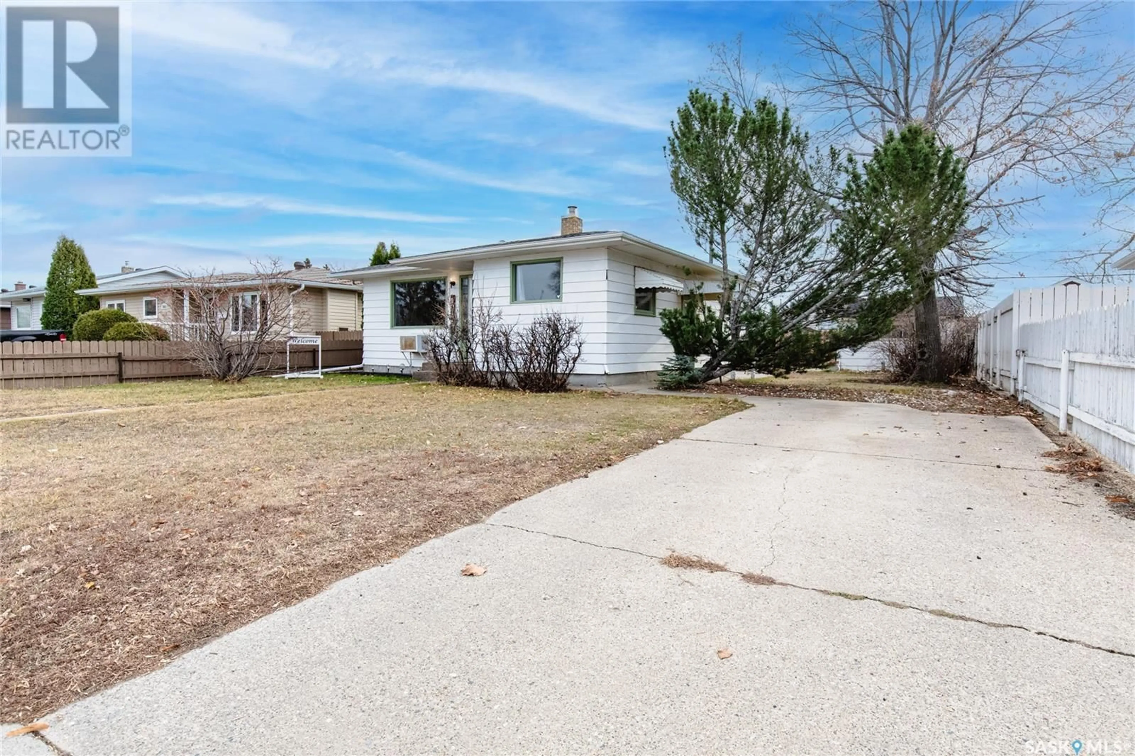 Frontside or backside of a home, the fenced backyard for 1017 Hastings STREET, Moose Jaw Saskatchewan S6H5R7