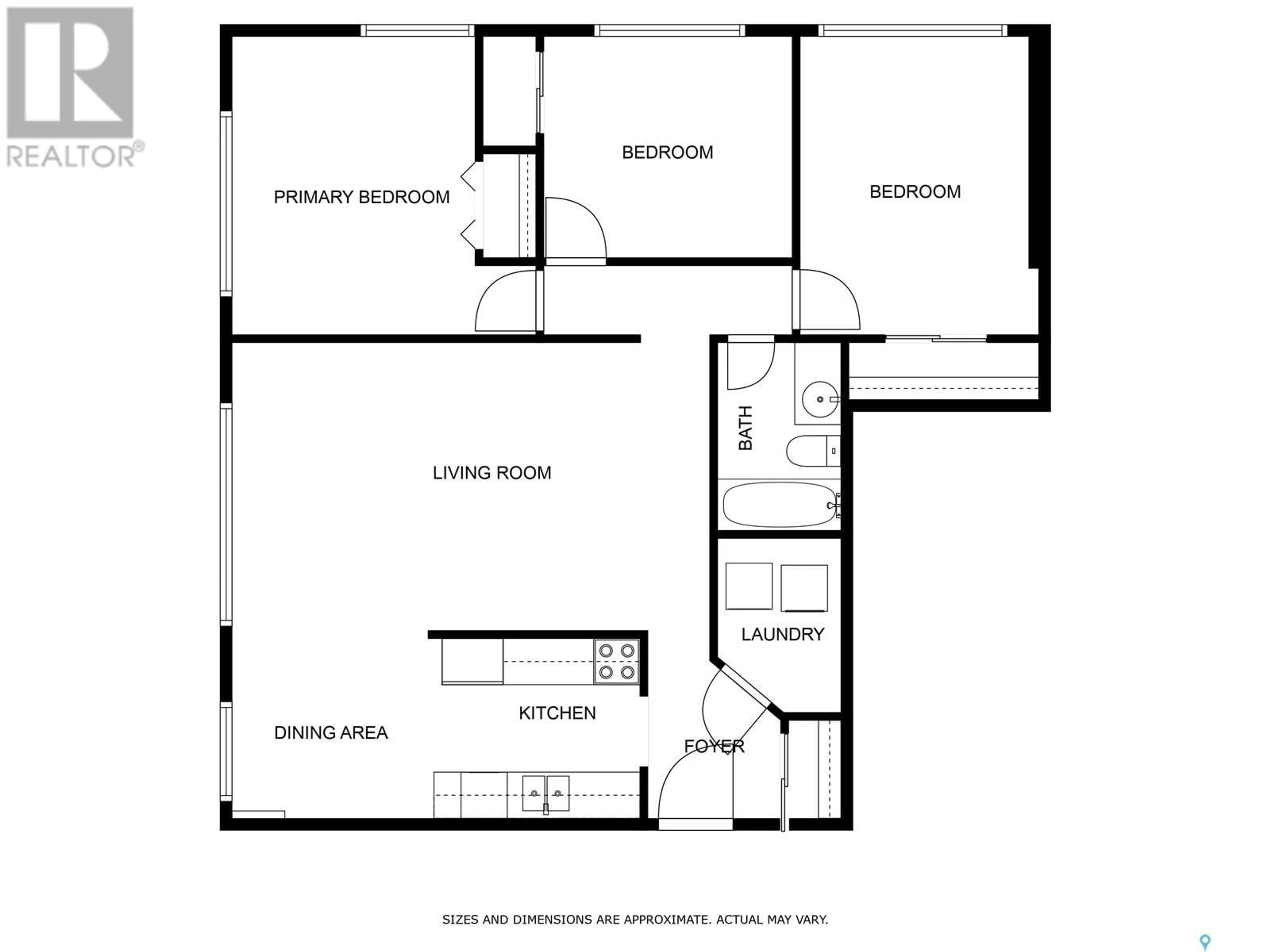 Floor plan for 7 1811 8th AVENUE N, Regina Saskatchewan S4R0G5