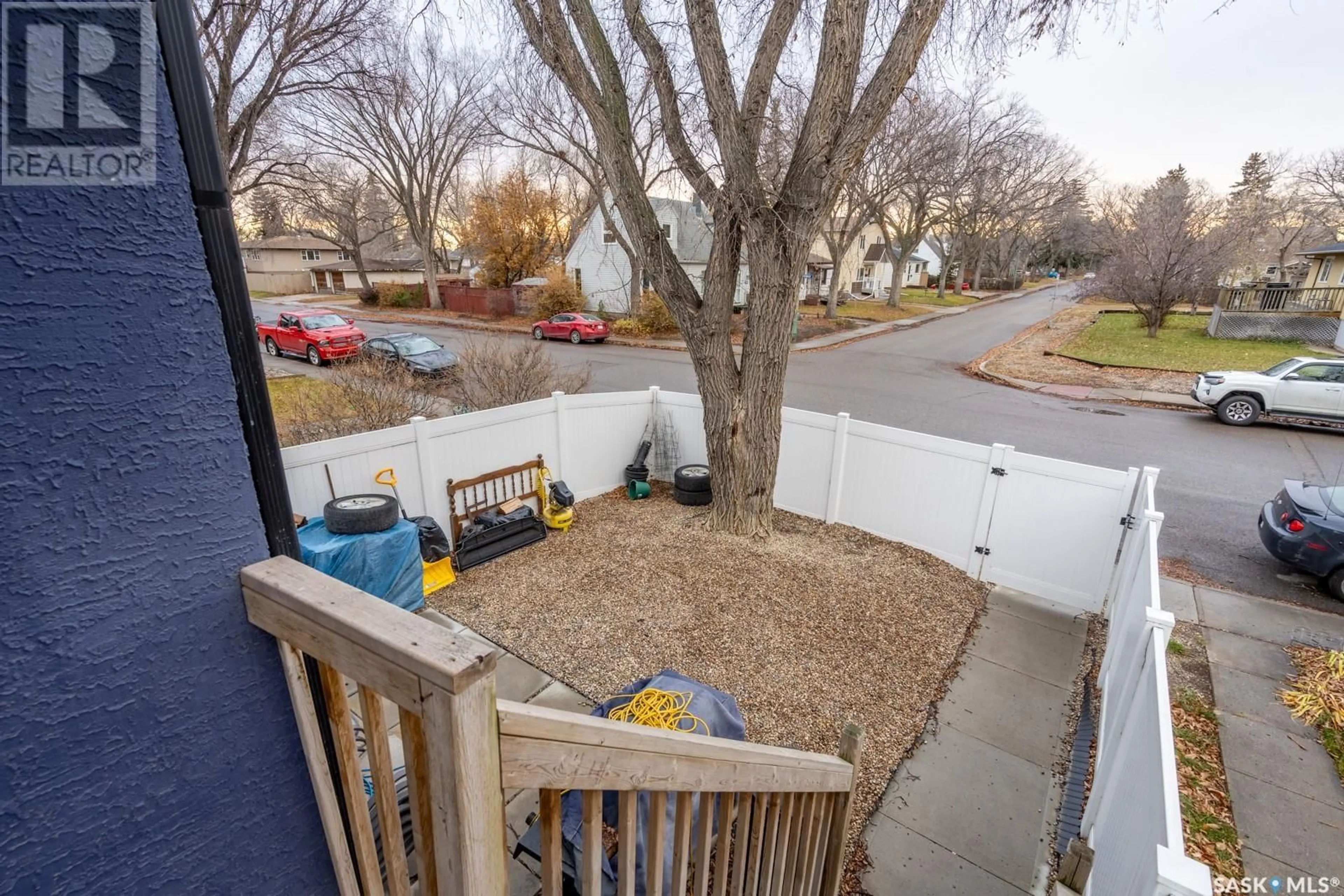 Patio, the fenced backyard for A & B 2735 McDonald STREET, Regina Saskatchewan S4N2Z9