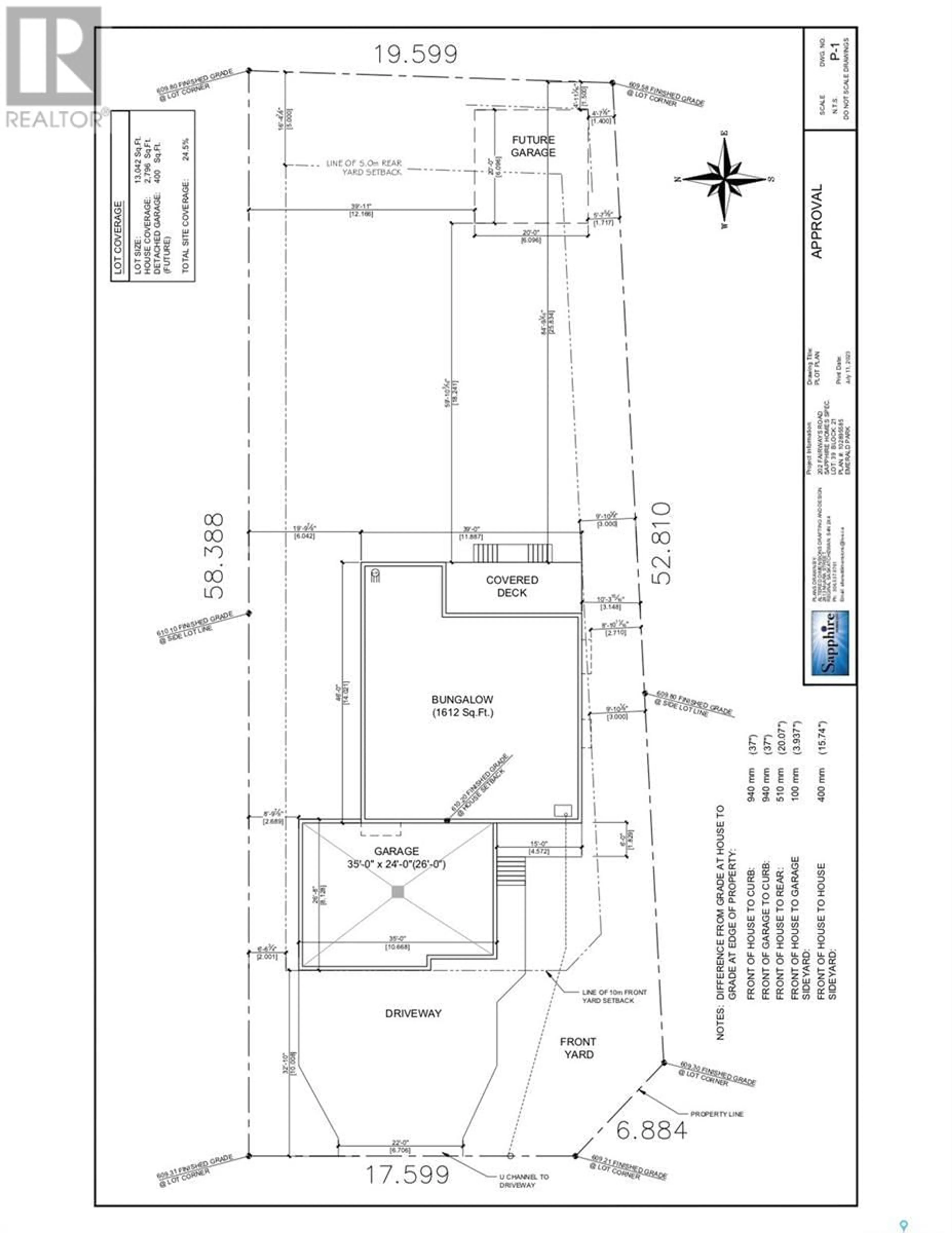 Floor plan for 202 Fairway ROAD, Emerald Park Saskatchewan S4L1C8