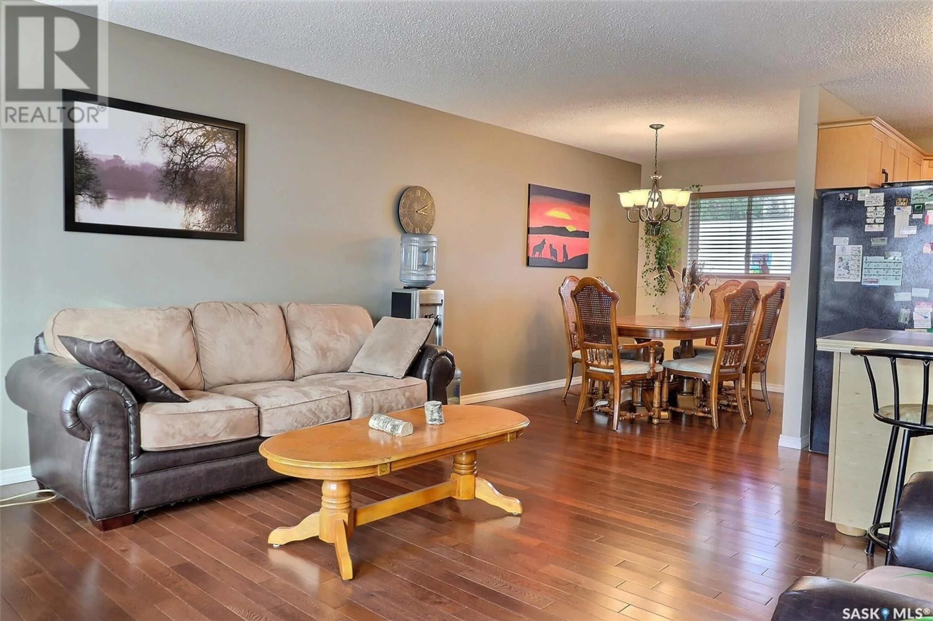 Living room, wood floors for 3180 Grey Owl CRESCENT, Prince Albert Saskatchewan S6V6X5