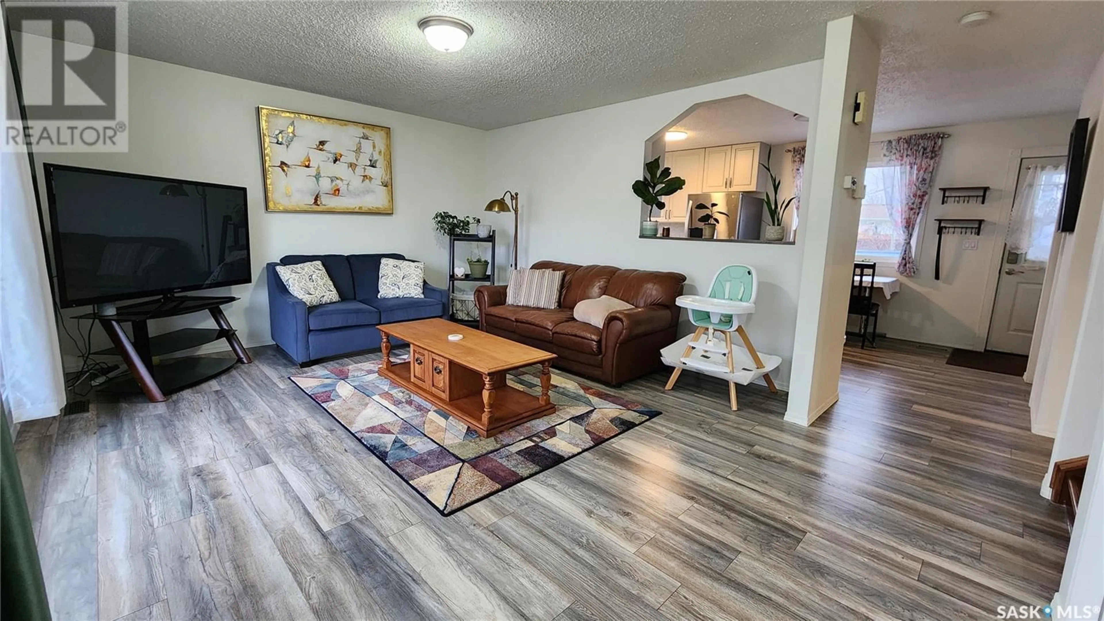 Living room, wood floors for 121 19th STREET, Battleford Saskatchewan S0M0E0