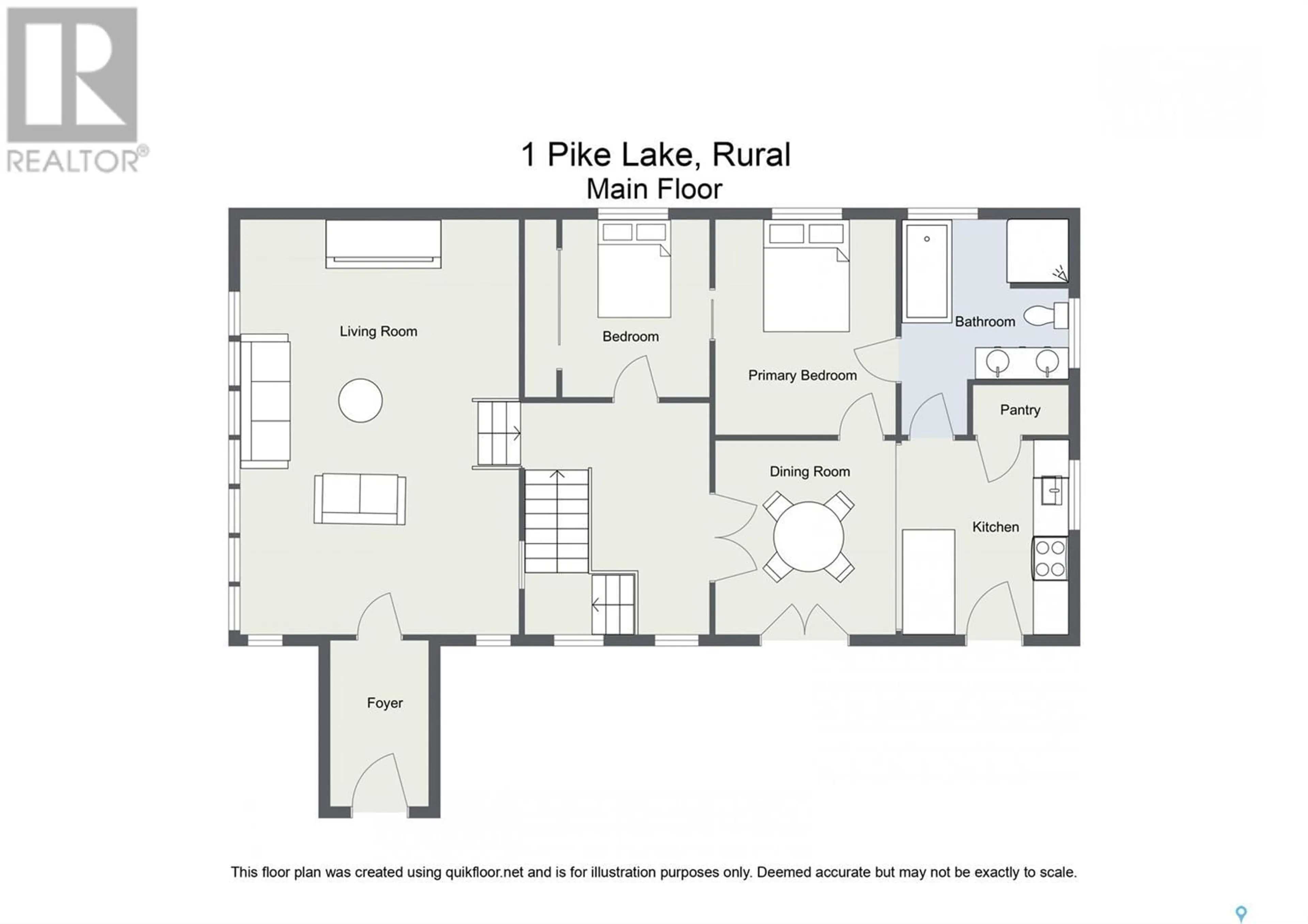 Floor plan for LR Acreage, Montrose Rm No. 315 Saskatchewan S0L0P0