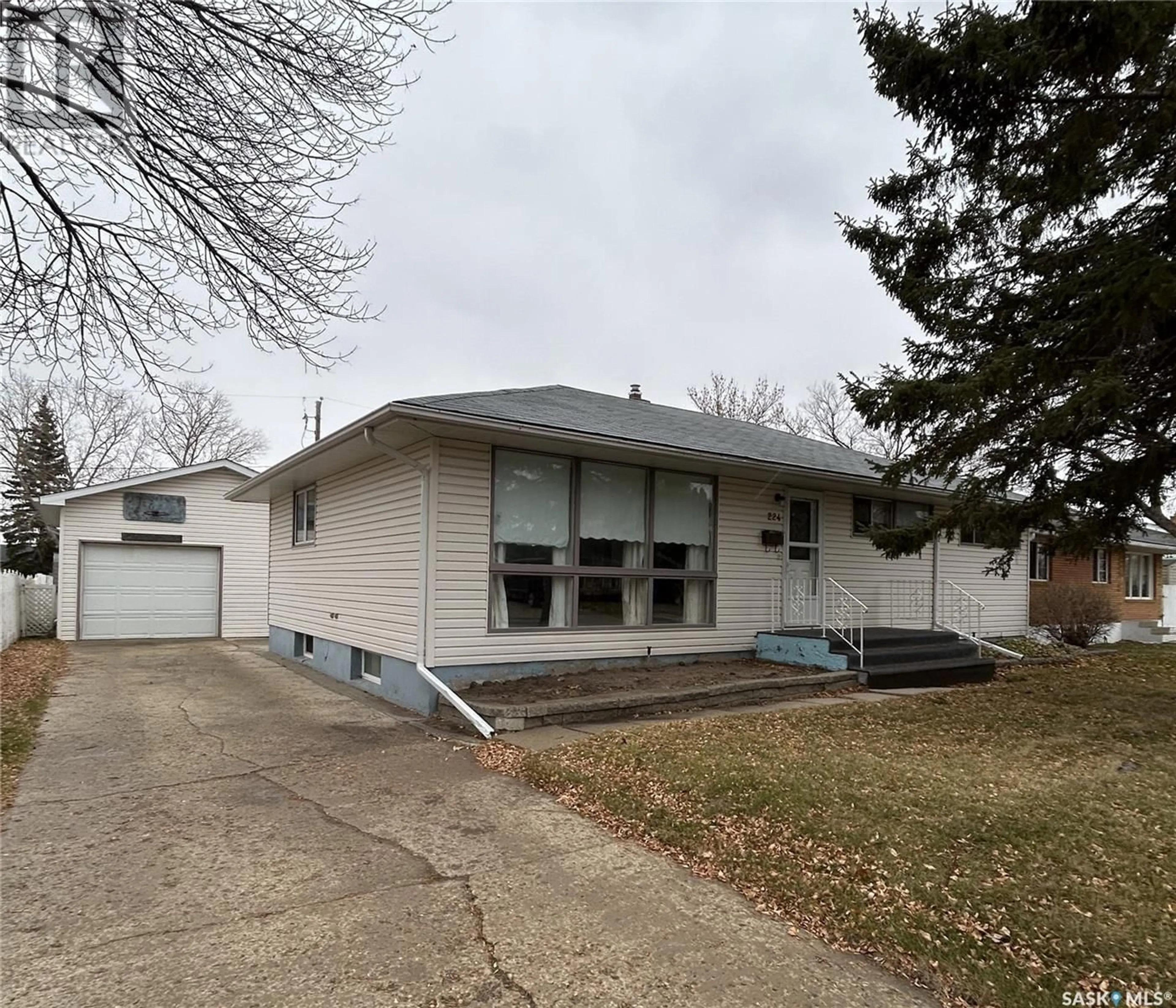 Frontside or backside of a home, the front or back of building for 224 Duncan ROAD, Estevan Saskatchewan S4A0A2