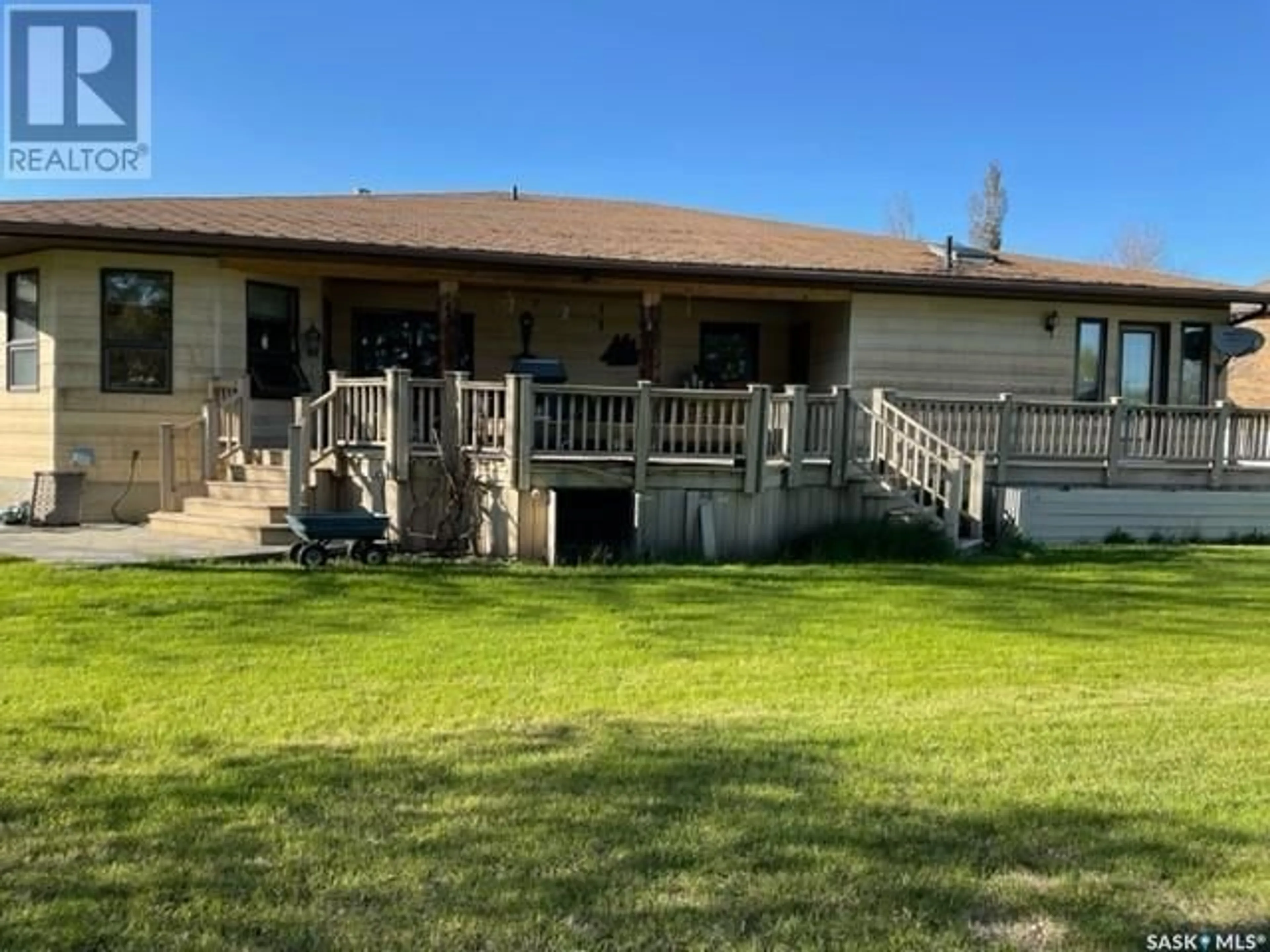 Frontside or backside of a home, the fenced backyard for 525 Fir CRESCENT, Carrot River Saskatchewan S0E0L0