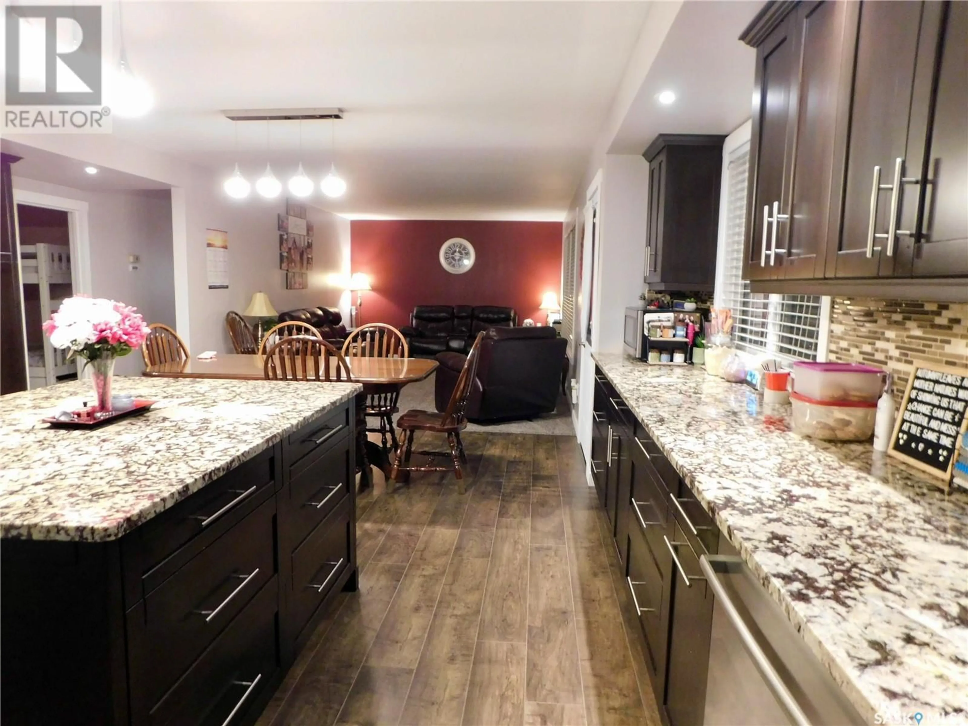 Open concept kitchen for 103 1st STREET, Limerick Saskatchewan S0H2P0