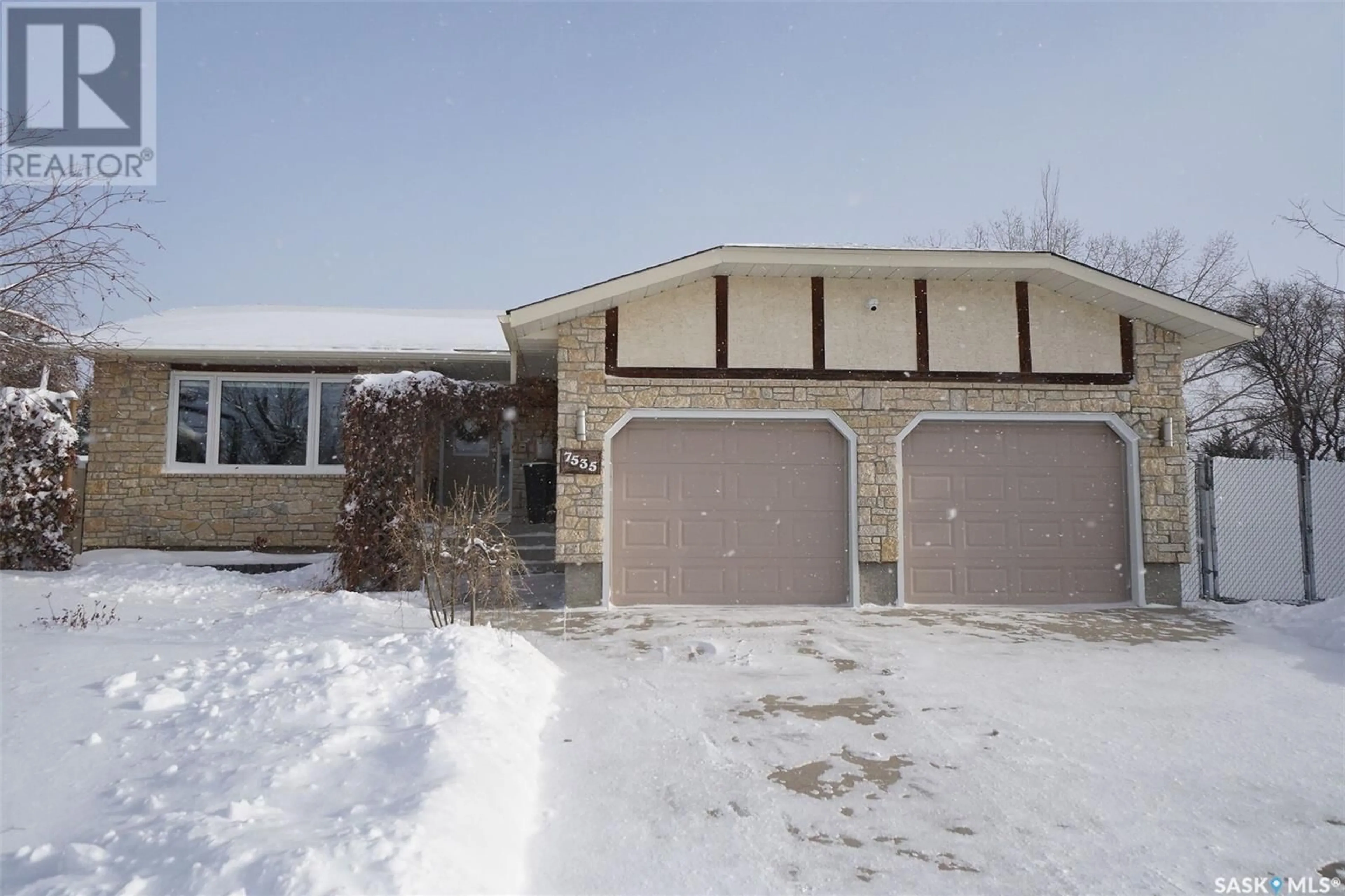 Frontside or backside of a home, the street view for 7535 Butler BAY, Regina Saskatchewan S4Y1B9