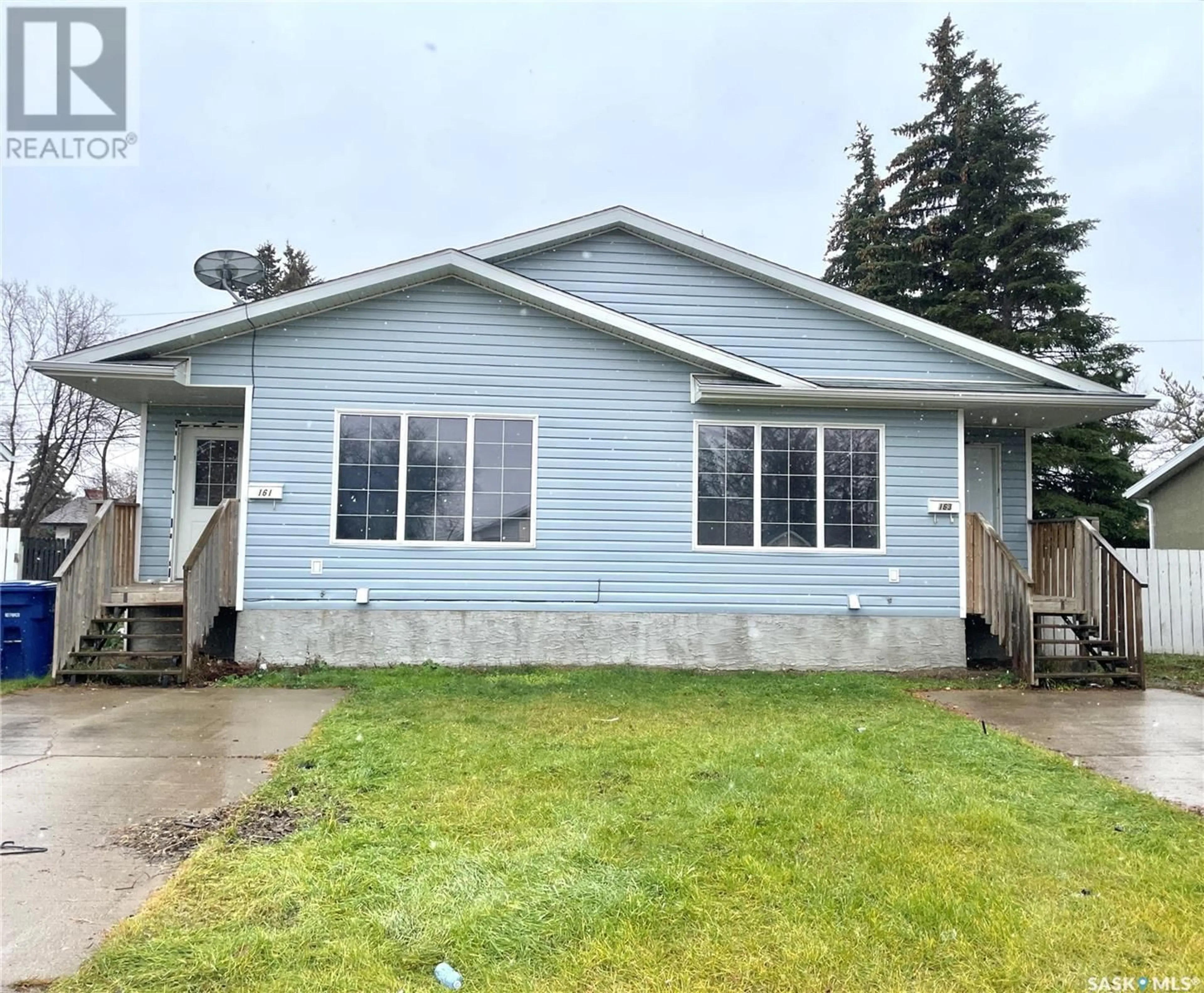 Frontside or backside of a home, the front or back of building for 161/163 20th STREET W, Battleford Saskatchewan S0M0E0