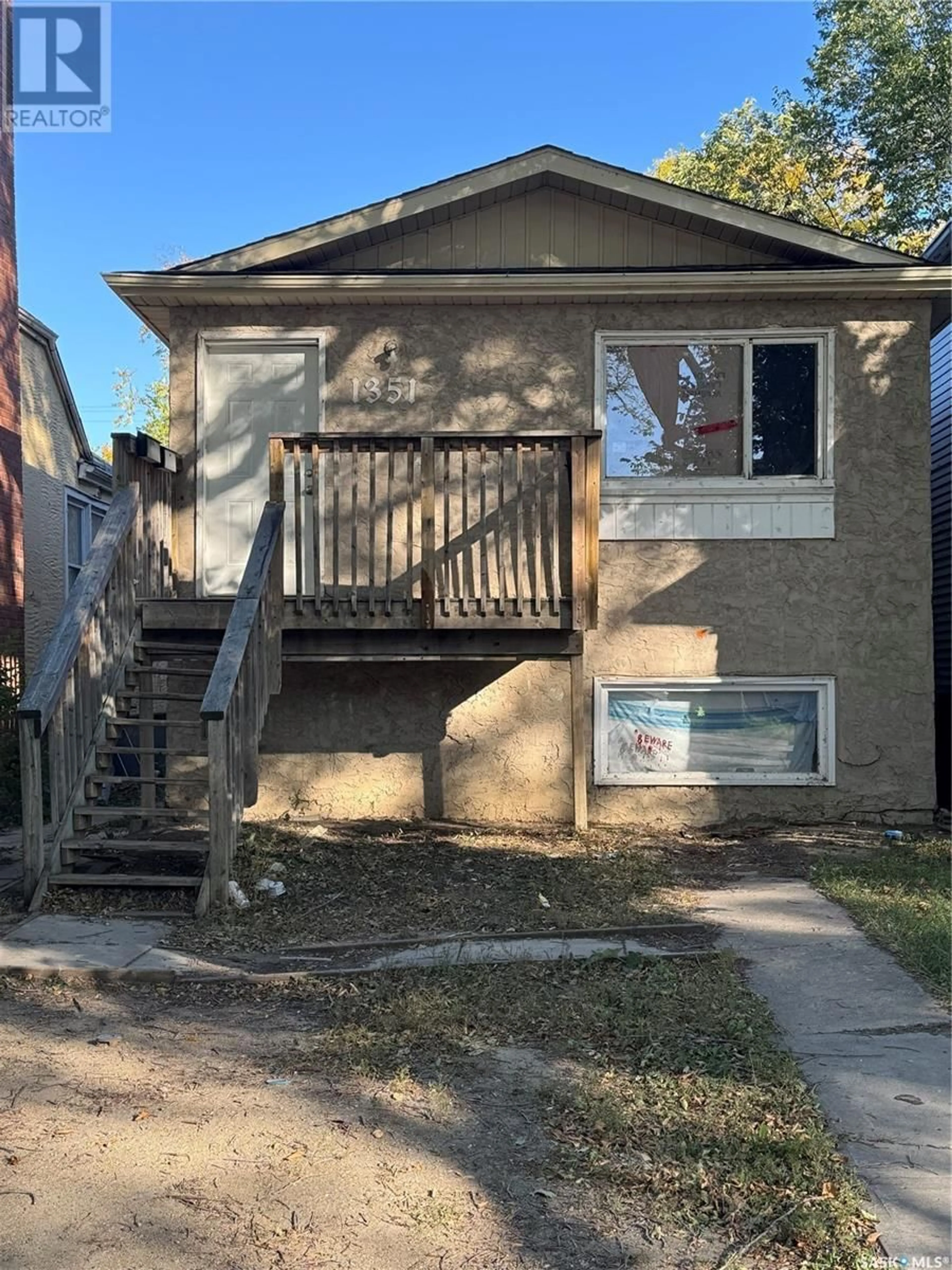 Frontside or backside of a home, the front or back of building for 1351 Retallack STREET, Regina Saskatchewan S4T2J1