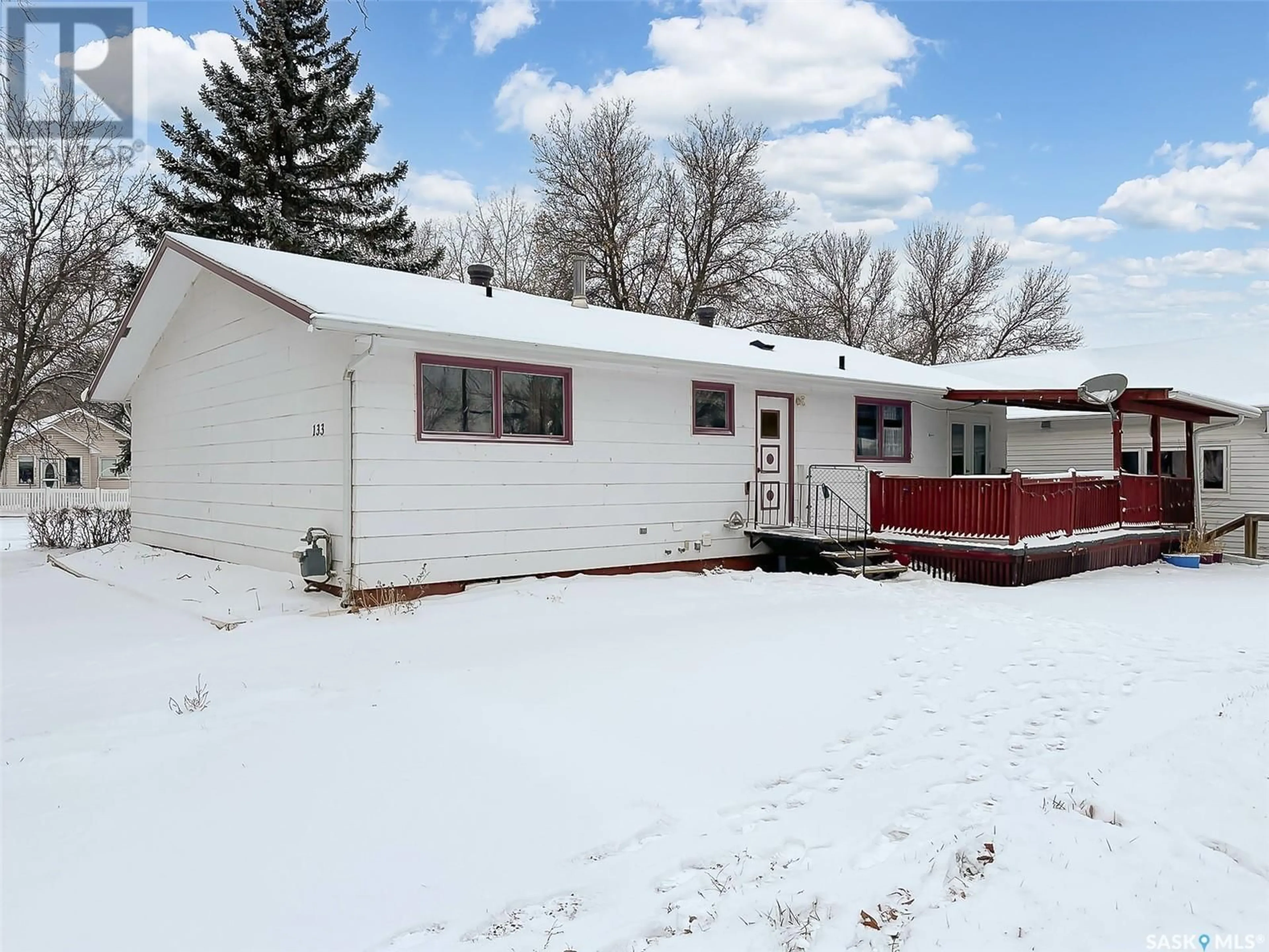 Frontside or backside of a home, cottage for 133 2nd STREET W, Lafleche Saskatchewan S0H2K0