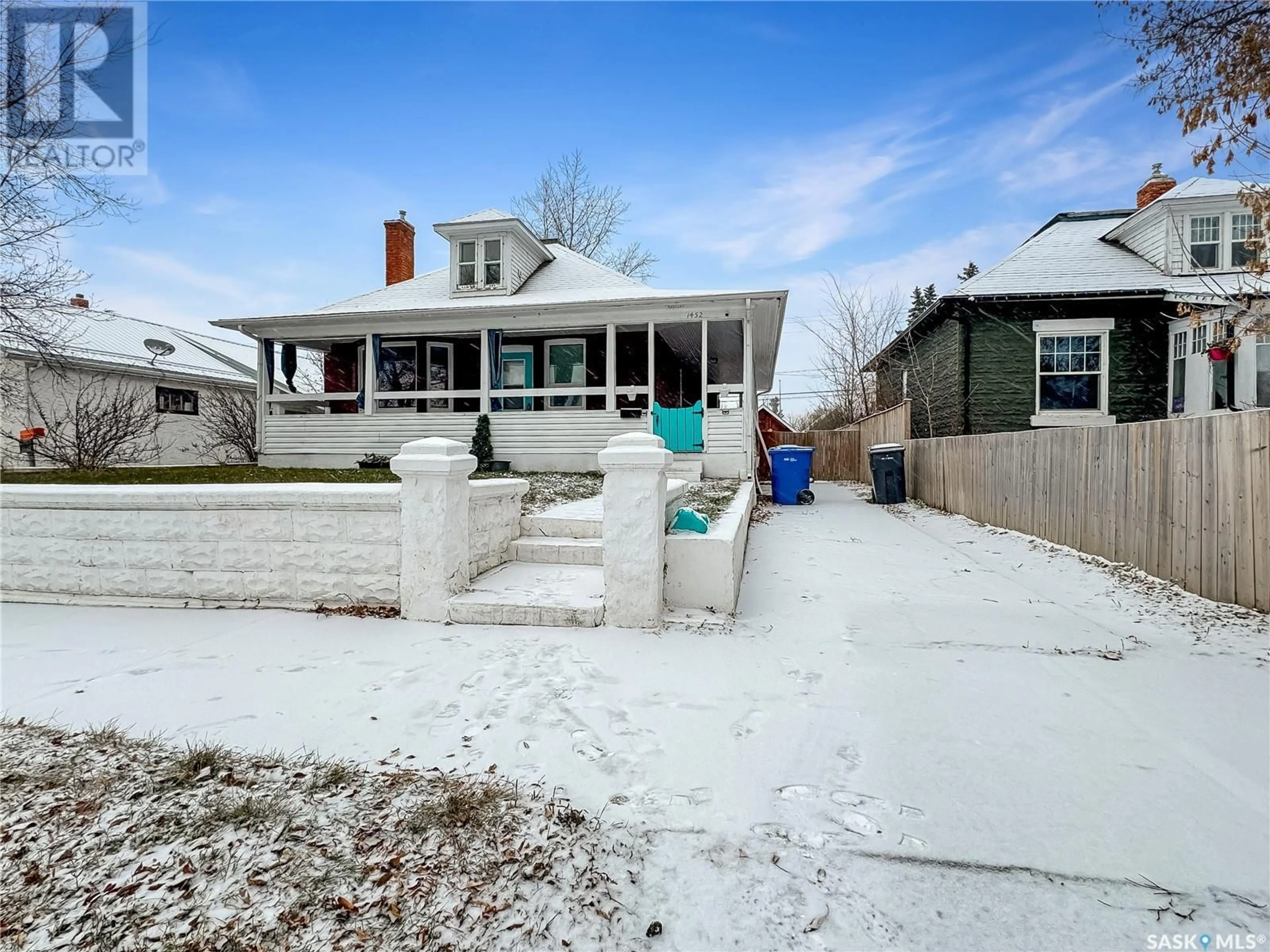 Frontside or backside of a home, the street view for 1452 99th STREET, North Battleford Saskatchewan S9A0R1