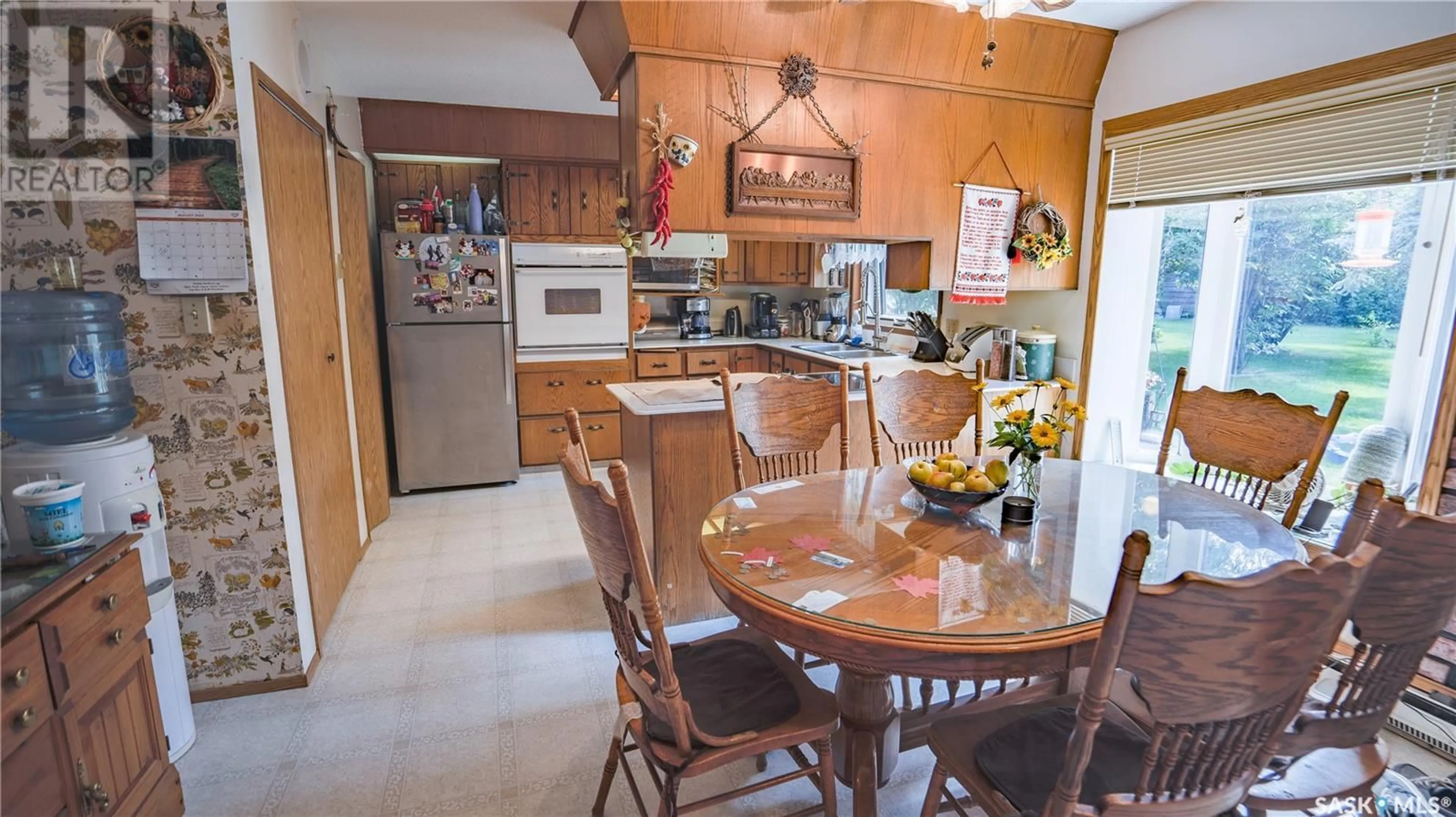 Kitchen, wood floors, cottage for 30 Acre Oasis RM Star City, Star City Rm No. 428 Saskatchewan S0E1A0