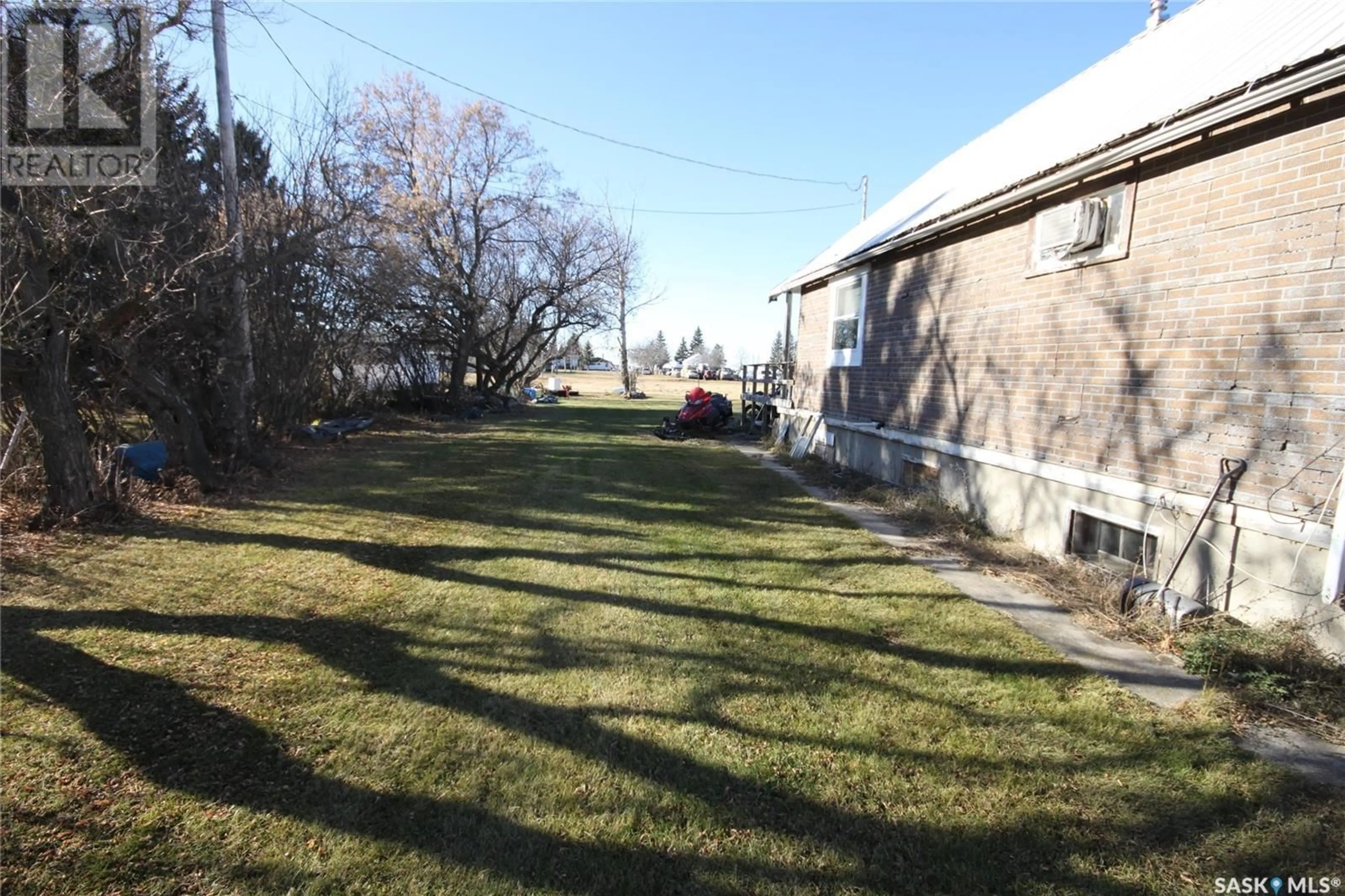 Patio, the fenced backyard for 56 2ND AVENUE, Montmartre Saskatchewan S0G3M0