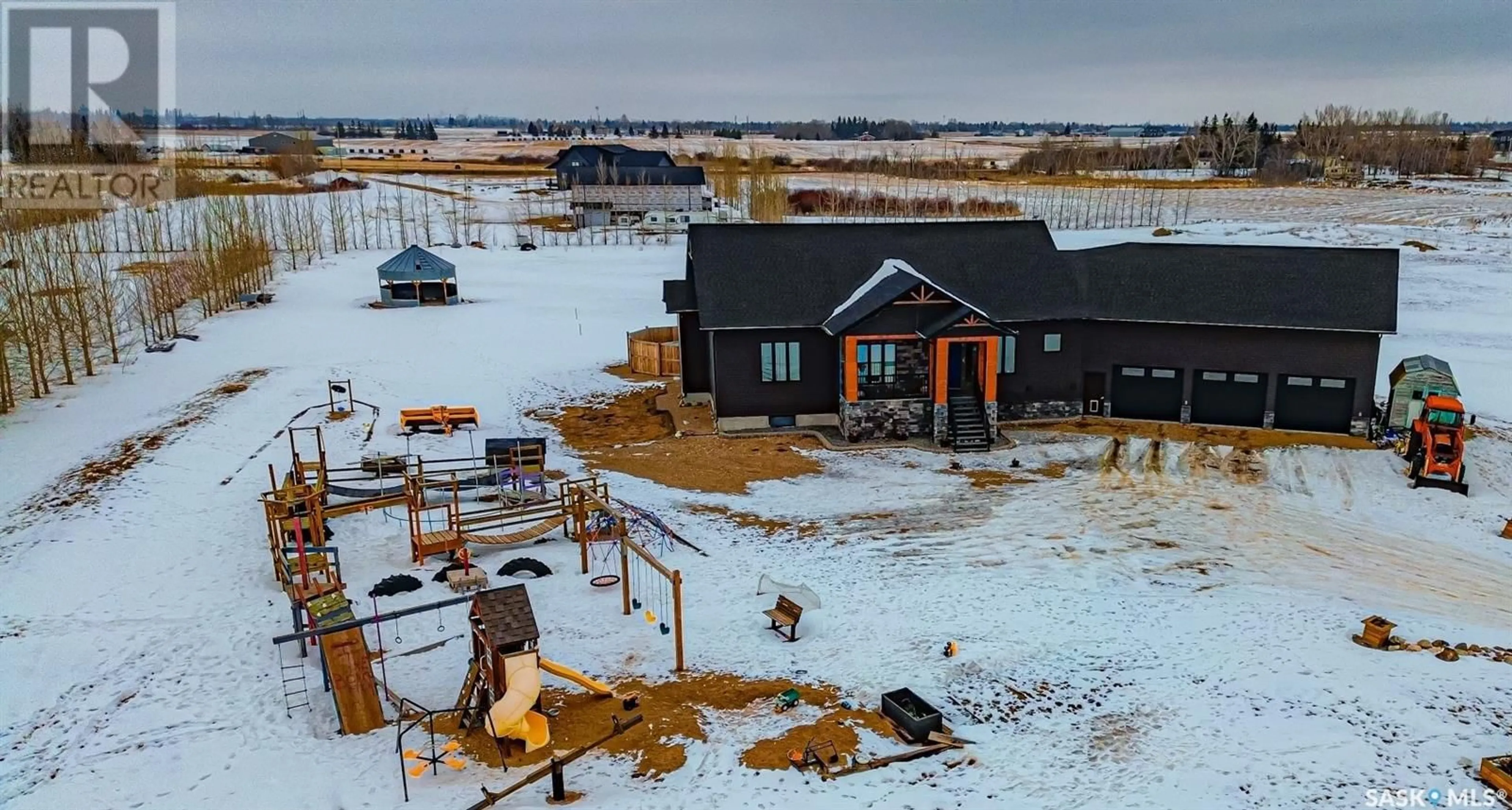 A pic from exterior of the house or condo, the fenced backyard for Yorkton Galli Acreage, Orkney Rm No. 244 Saskatchewan S3N2X1