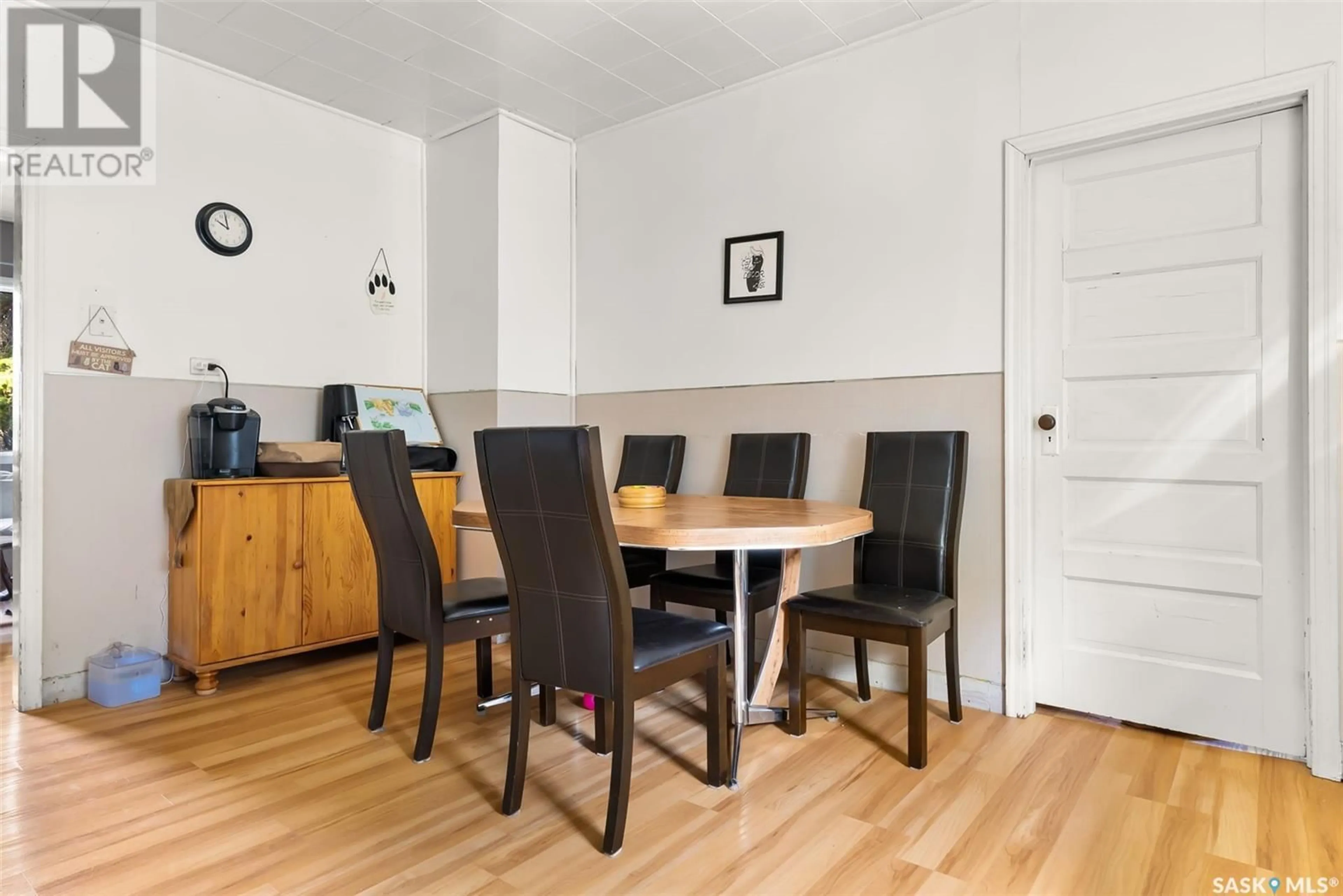 Dining room, wood/laminate floor for 270 BROWNING STREET, Southey Saskatchewan S0G4P0