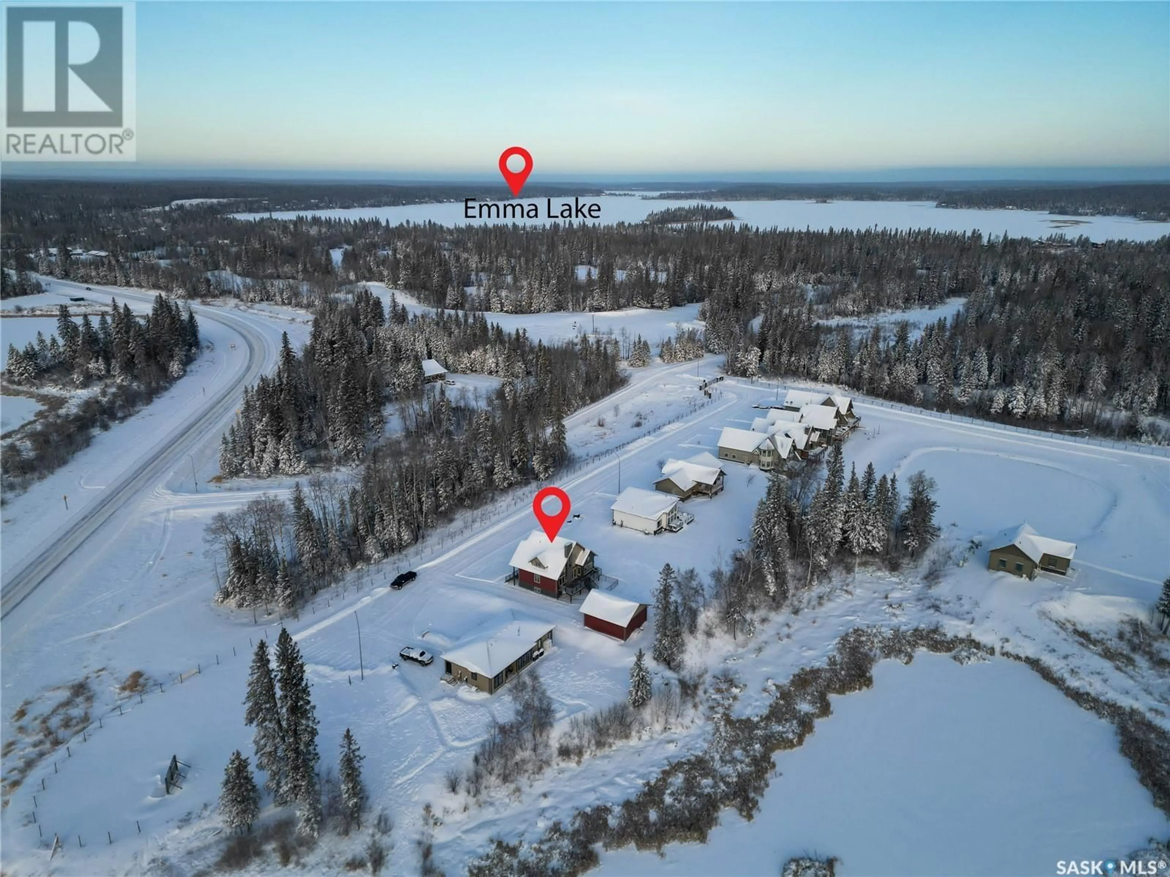 Living room with furniture, ceramic/tile floor for 101 - 8 NEIS ACCESS ROAD, Emma Lake Saskatchewan S0J0N0