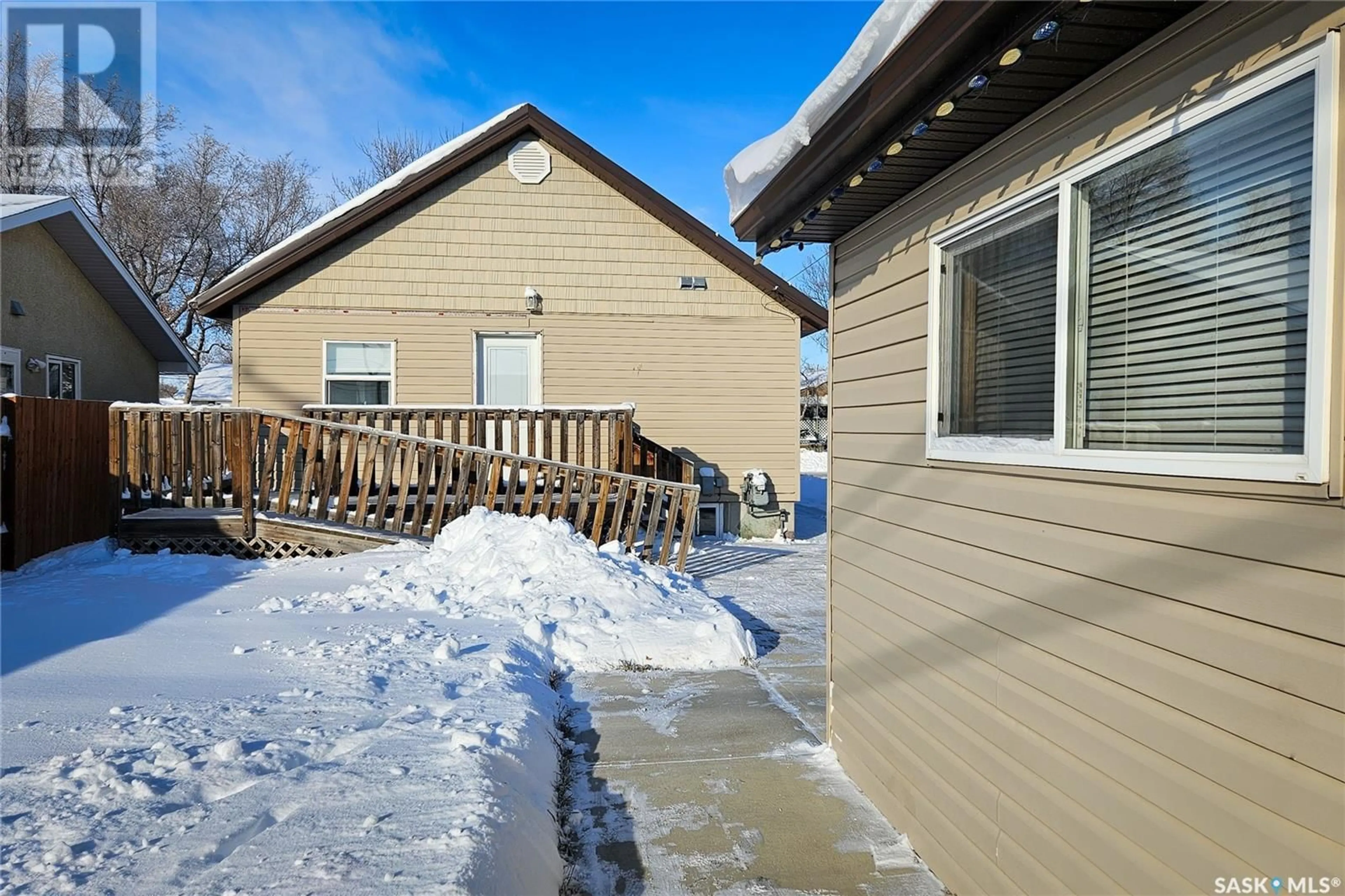 A pic from exterior of the house or condo, the fenced backyard for 204 1st AVENUE E, Rosetown Saskatchewan S0L2V0