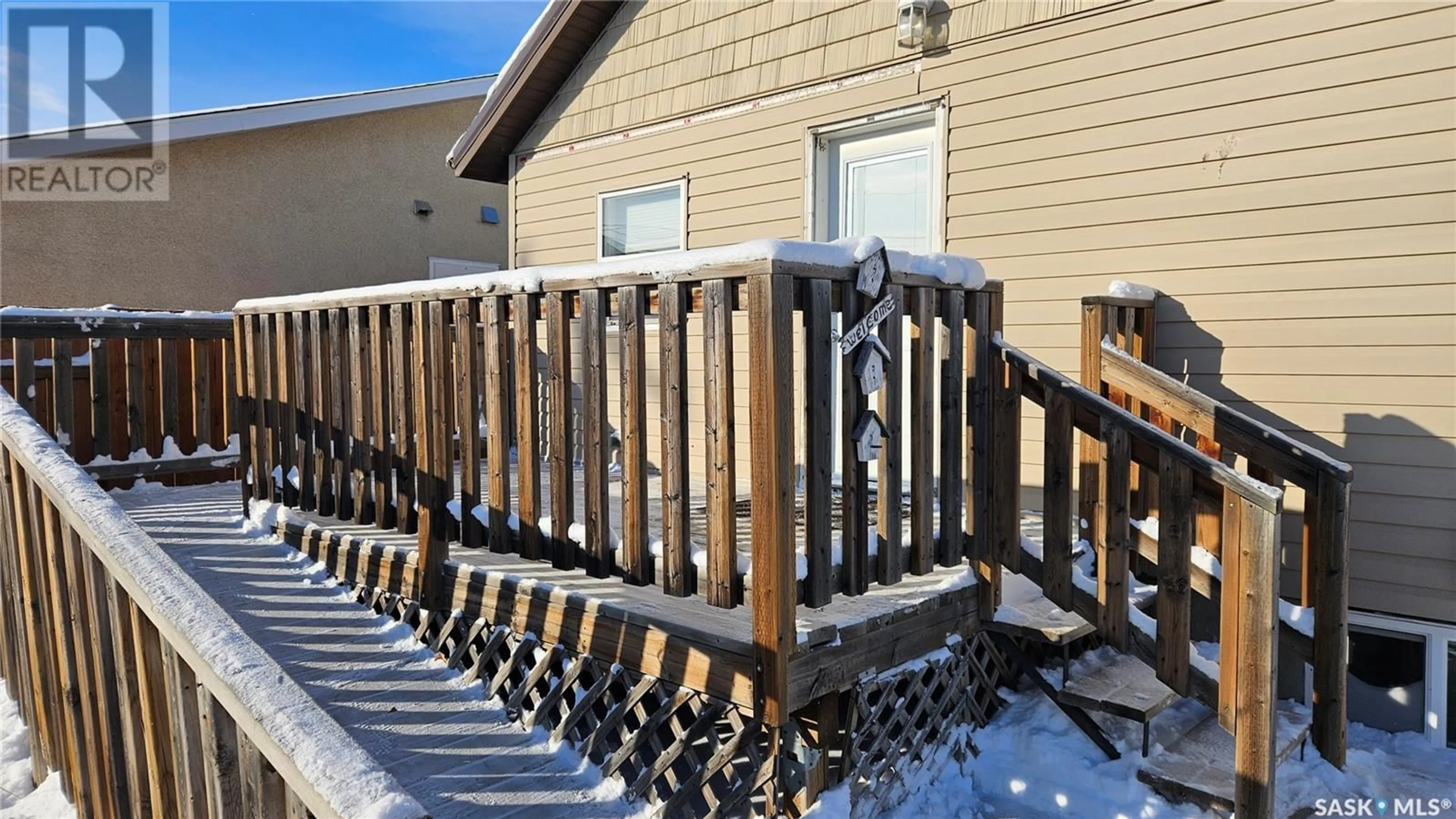 Patio, the fenced backyard for 204 1st AVENUE E, Rosetown Saskatchewan S0L2V0