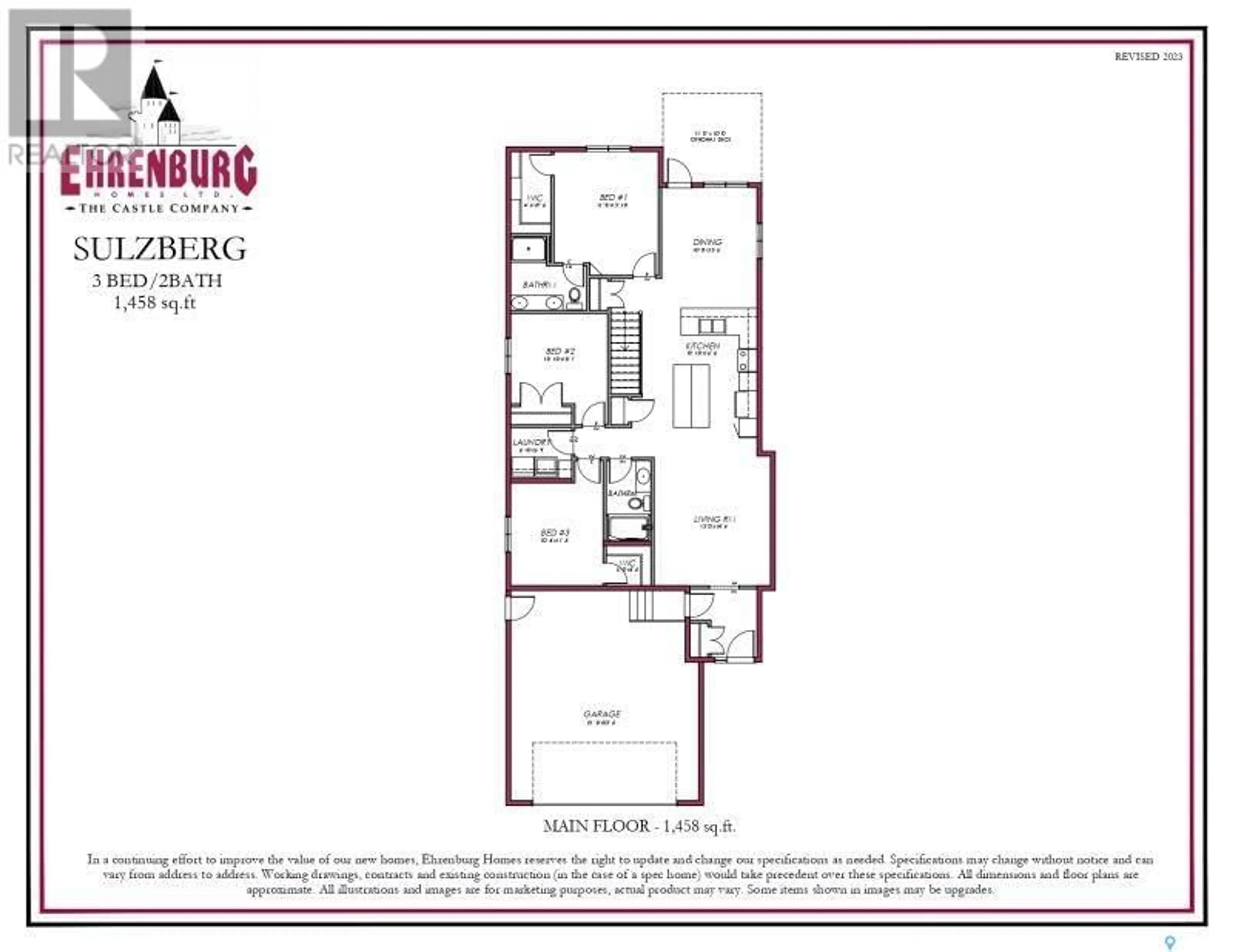 Floor plan for 503 Myles Heidt MANOR, Saskatoon Saskatchewan S7W1J2