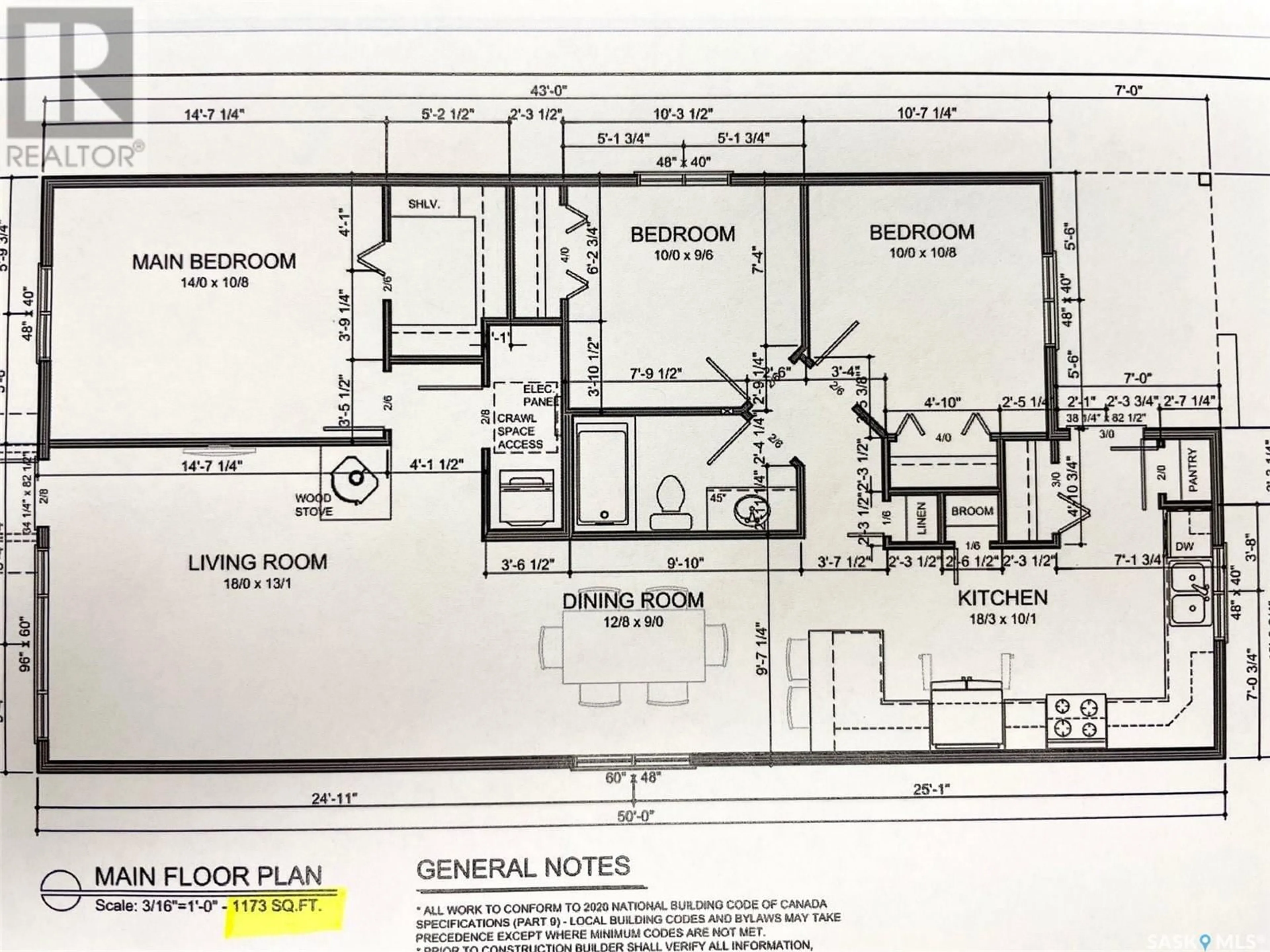 Floor plan for 1121 Deerfoot TRAIL, Good Spirit Lake Saskatchewan S0A0L0