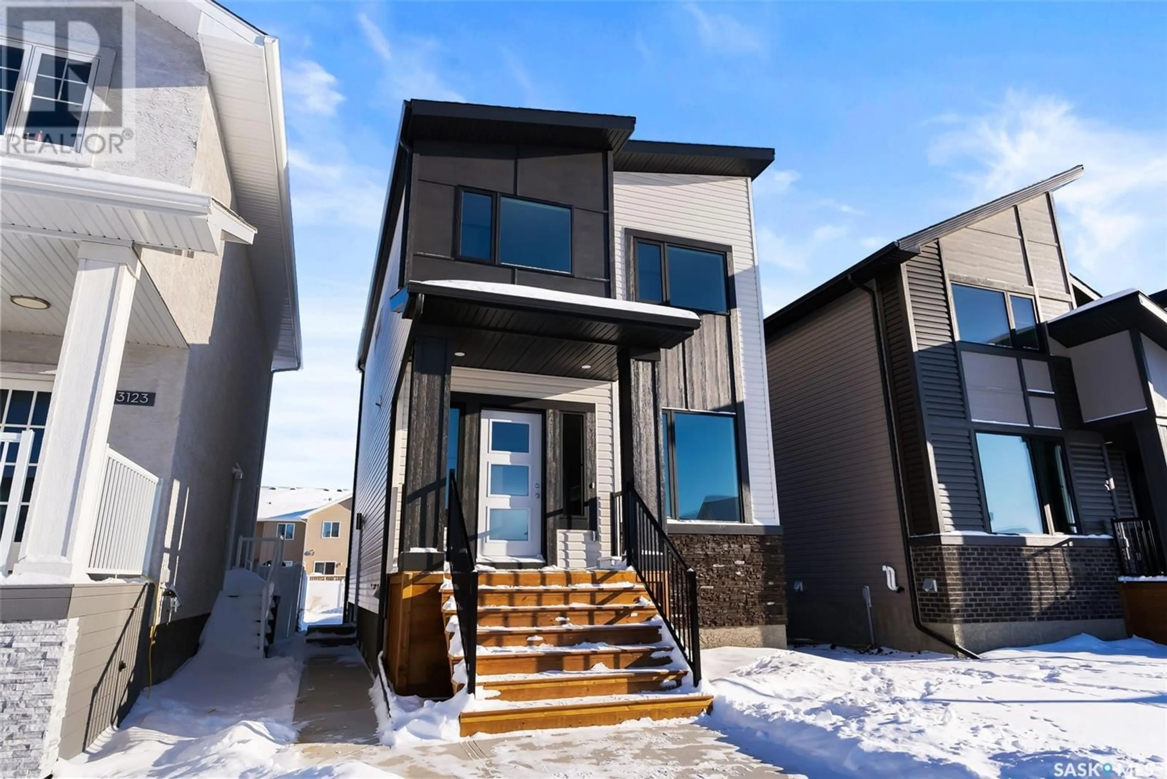 A pic from exterior of the house or condo, the street view for 3127 Green Brook ROAD, Regina Saskatchewan S4V3R8