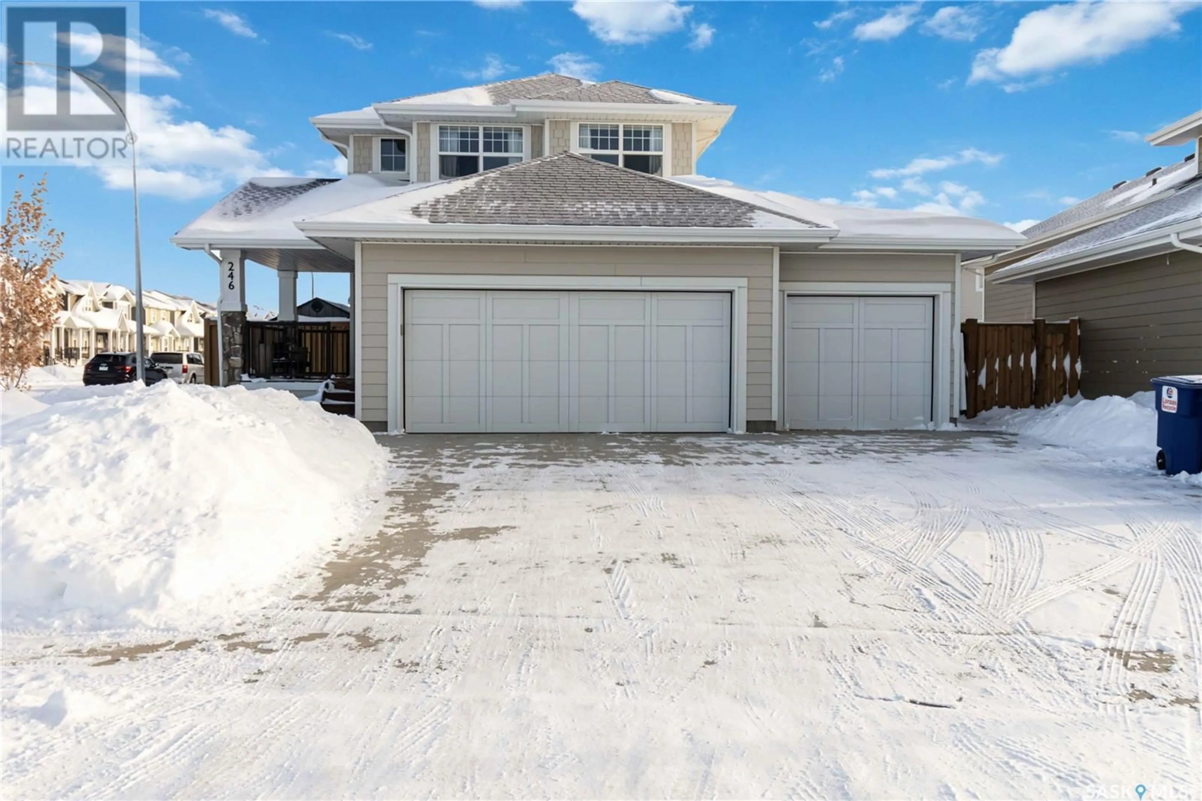 Frontside or backside of a home, the street view for 246 Stilling UNION, Saskatoon Saskatchewan S7V0V3